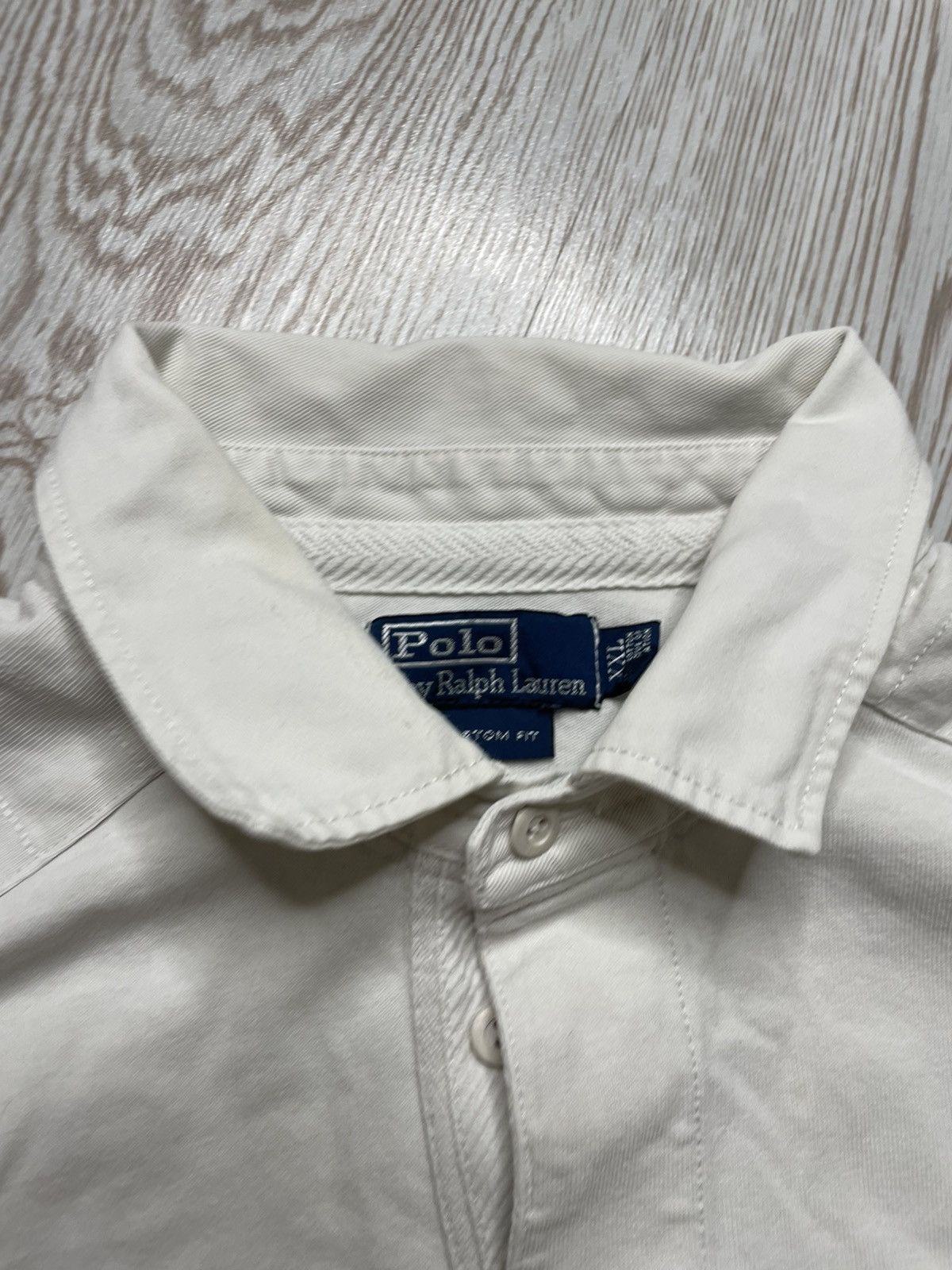 Polo Ralph Lauren × Vintage Vintage 90s Y2K Polo Ralph Lauren White Rugby shirt size xxl Size US XXL / EU 58 / 5 - 5 Thumbnail