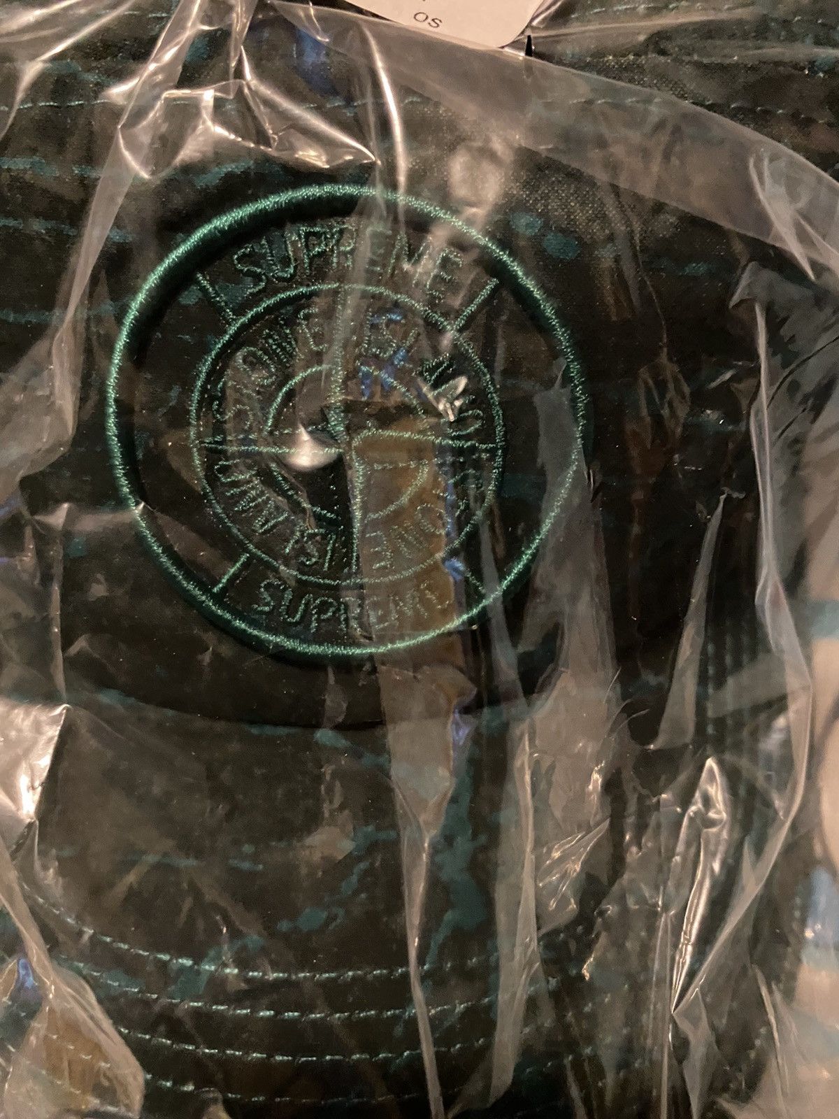 Stone Island × Supreme Supreme Stone Island Camp Cap Dark Green (FW23) Size ONE SIZE - 4 Thumbnail