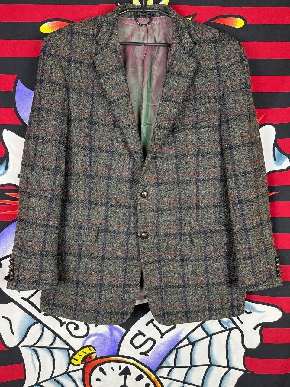 Harris Tweed Merino wool Luxury blazer jacket Size 50R