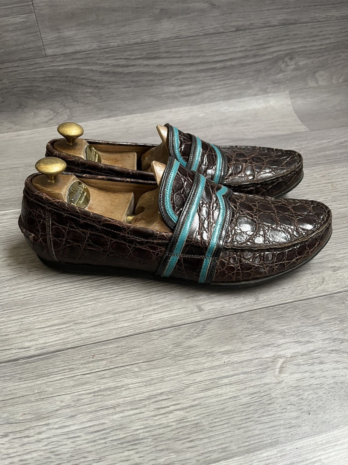 Prada Prada crocodile penny loafers sz 41 Size US 8 / EU 41 - 6 Thumbnail