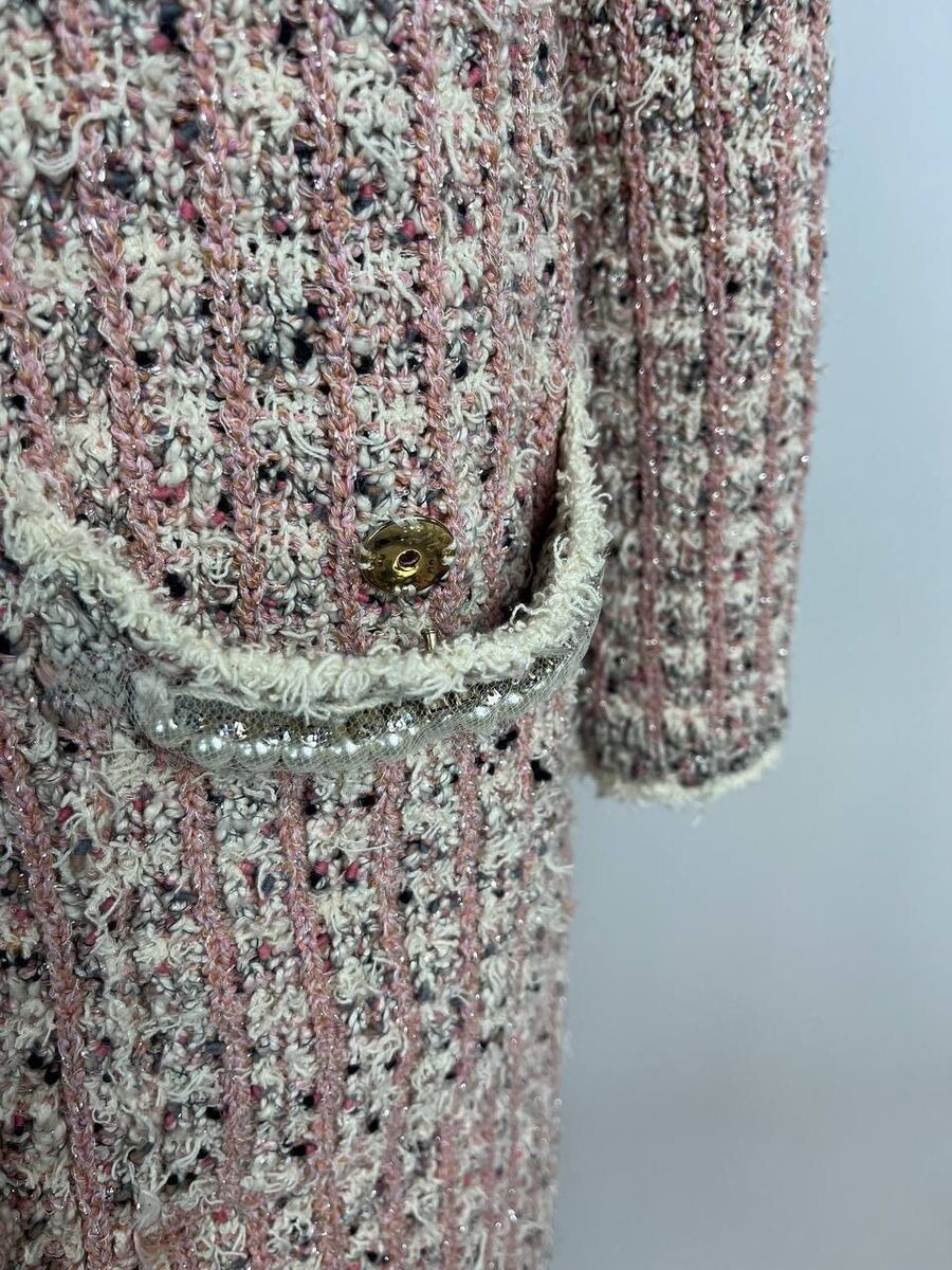 Designer × TWINSET TWINSET Jacquard Multicolor Coat Size S Made In Italy Size S / US 4 / IT 40 - 7 Thumbnail