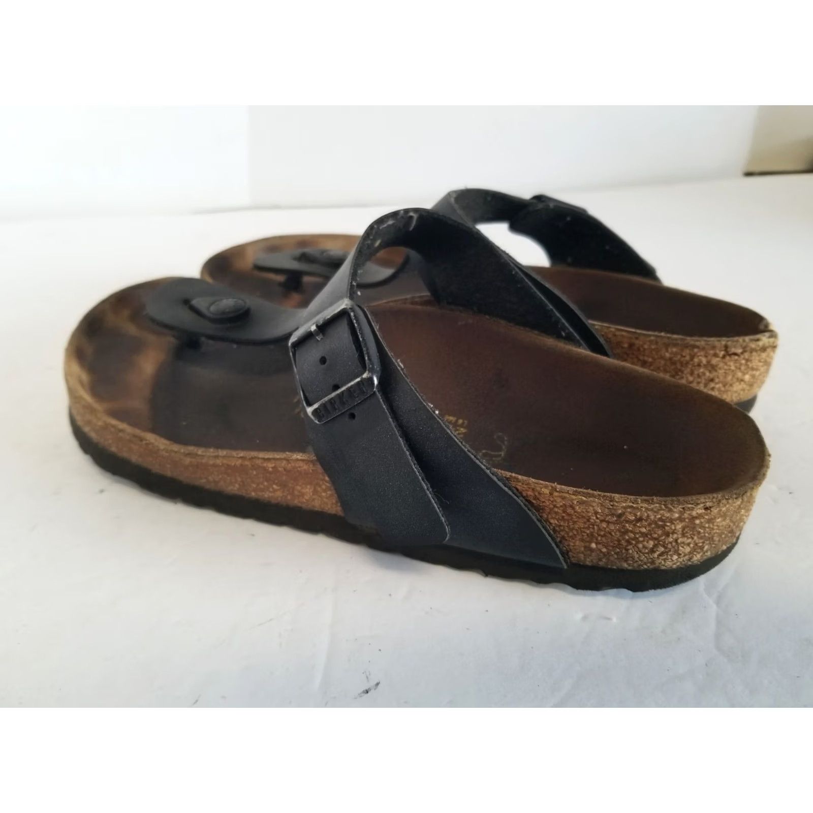 Birkenstock Birkenstock Gizeh Gladiator Sandals Black Women 37 US 6 See Pics Buckle Thong Flat Sandal Size US 6 / IT 36 - 5 Thumbnail