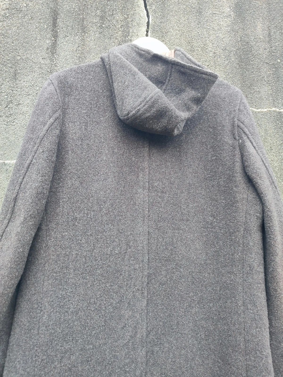 Japanese Brand × PPFM × Vintage PPFM Hooded Wool Coat with Plaid Panel – Japan Exclusive Size US M / EU 48-50 / 2 - 9 Thumbnail
