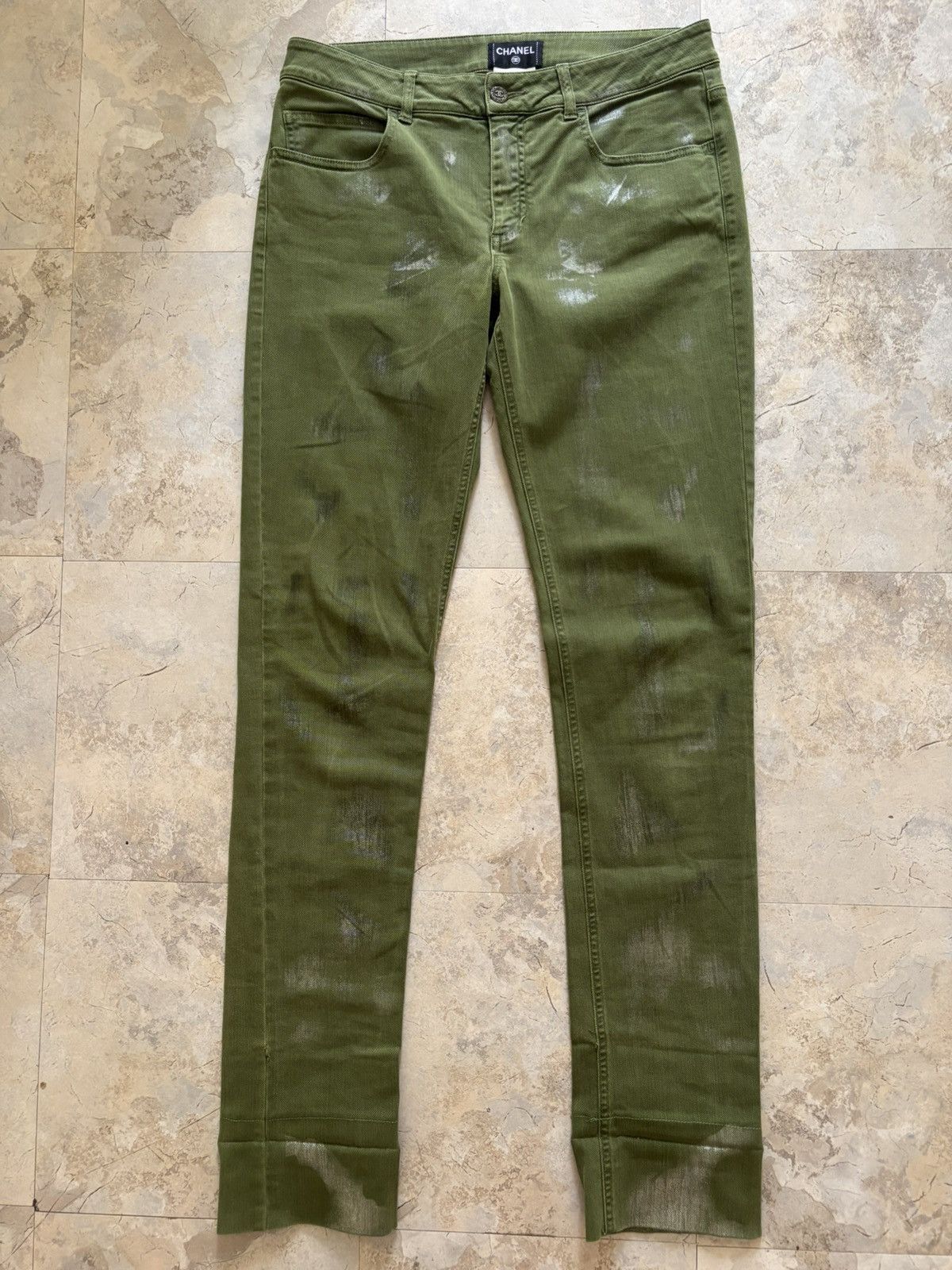 Chanel Chanel Waxed Pre-Fall 2010 Métiers d'Art Runway Denim Size US 31 - 1 Thumbnail