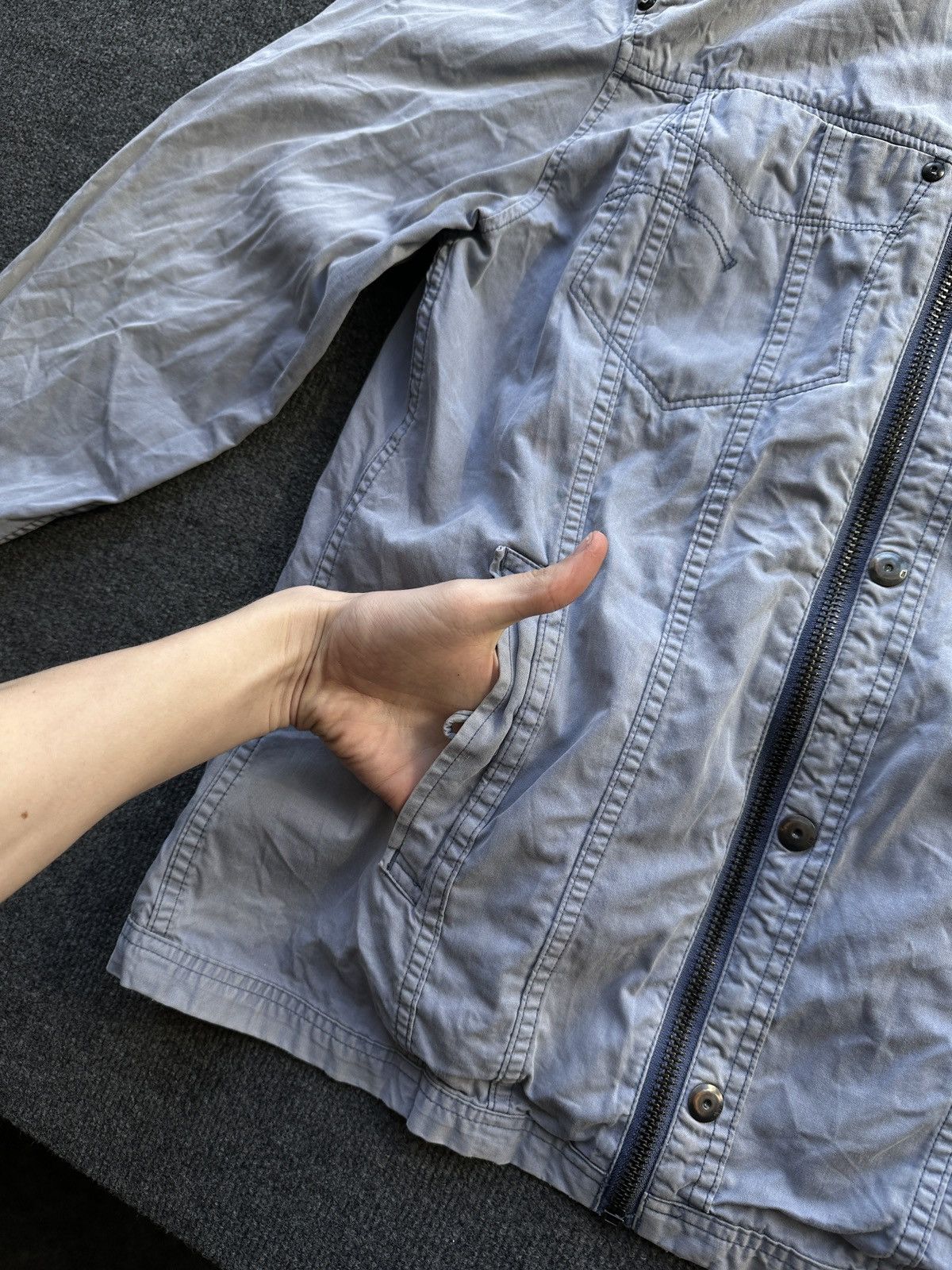 G-Star 🚨 G STAR RAW MEN Y2K VNTG OVERSHIRT Zip Jacket FADED Size US L / EU 52-54 / 3 - 5 Thumbnail