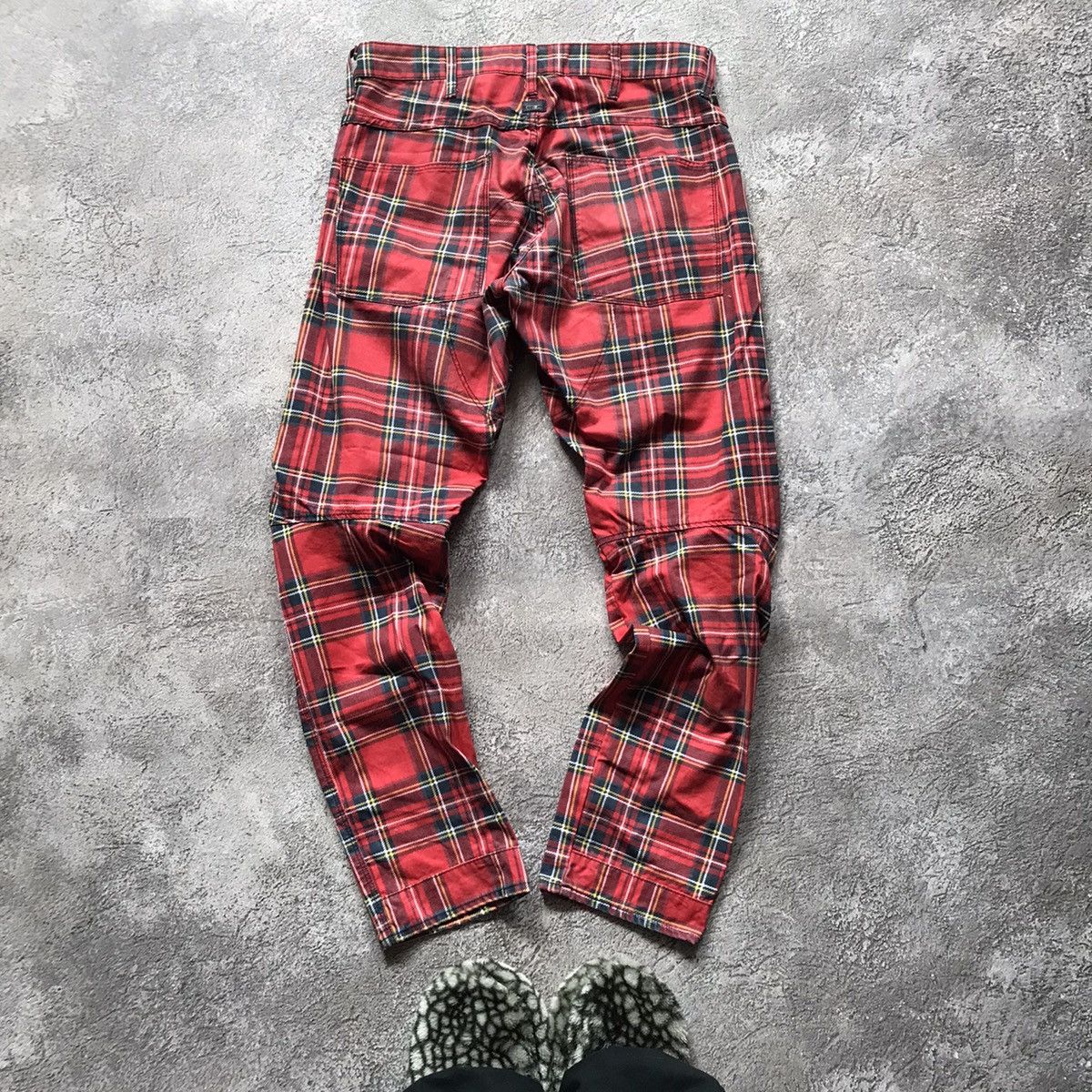 Vintage Vintage 90s Plaid Baggy Cargo Pants Grunge Distressed 30 Size US 30 / EU 46 - 4 Thumbnail