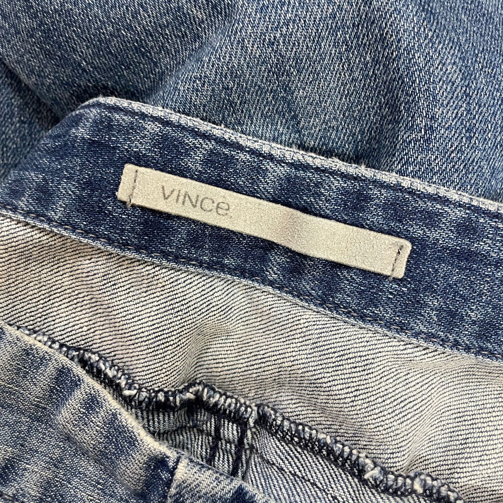 Vince Vince Patchwork Straight Leg Ankle Jeans - Size 26, Low Rise Size 26" / US 2 / IT 38 - 5 Thumbnail