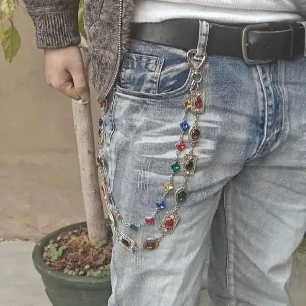 Jewelry Sayaka x Asaka 2 Layer Waist Punk Wallet Chain Pant Waist Size ONE SIZE - 1 Thumbnail