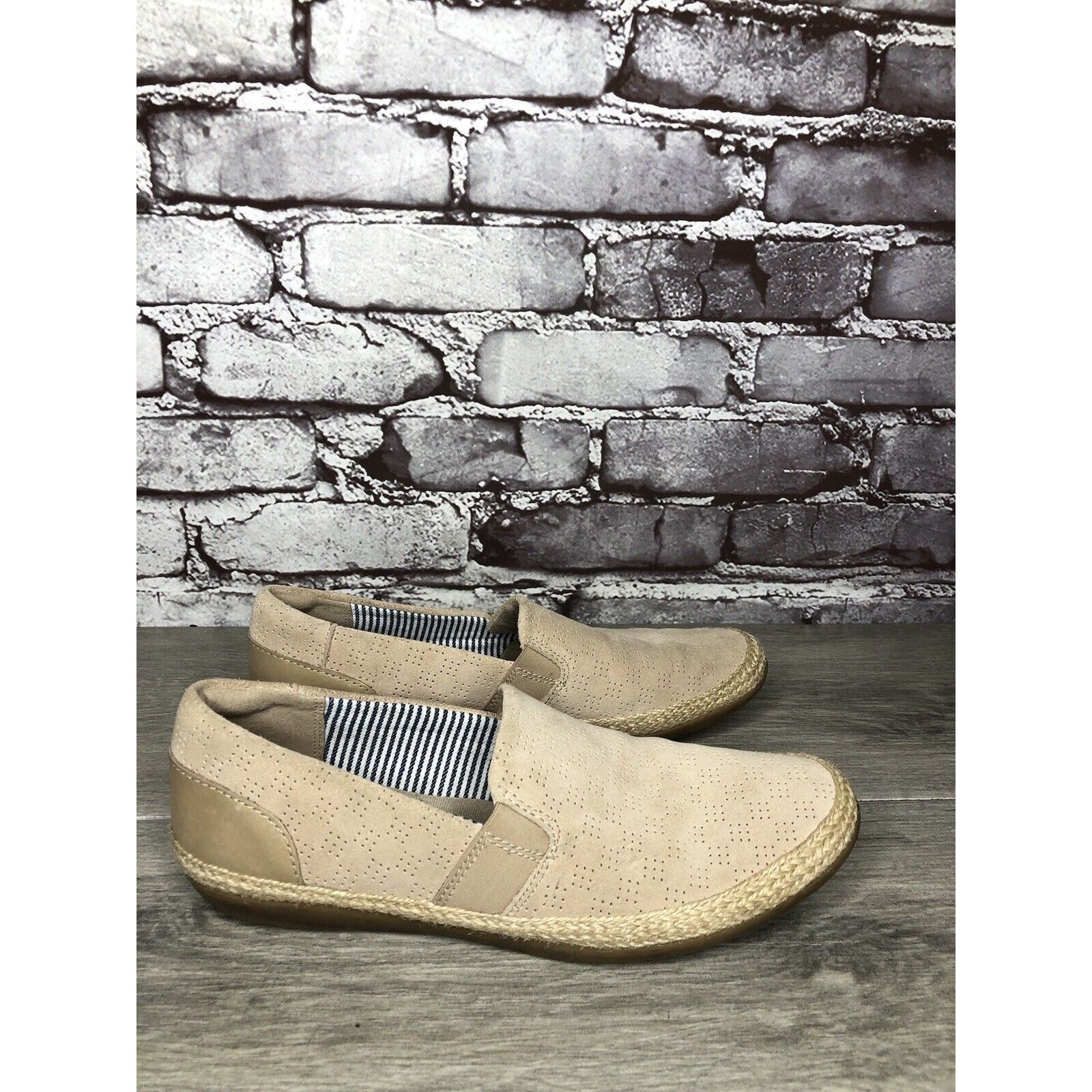 Clarks Clarks Danelly Sky Blush Pink Suede Perforated Espadrilles S Size US 7 / IT 37 - 20 Thumbnail