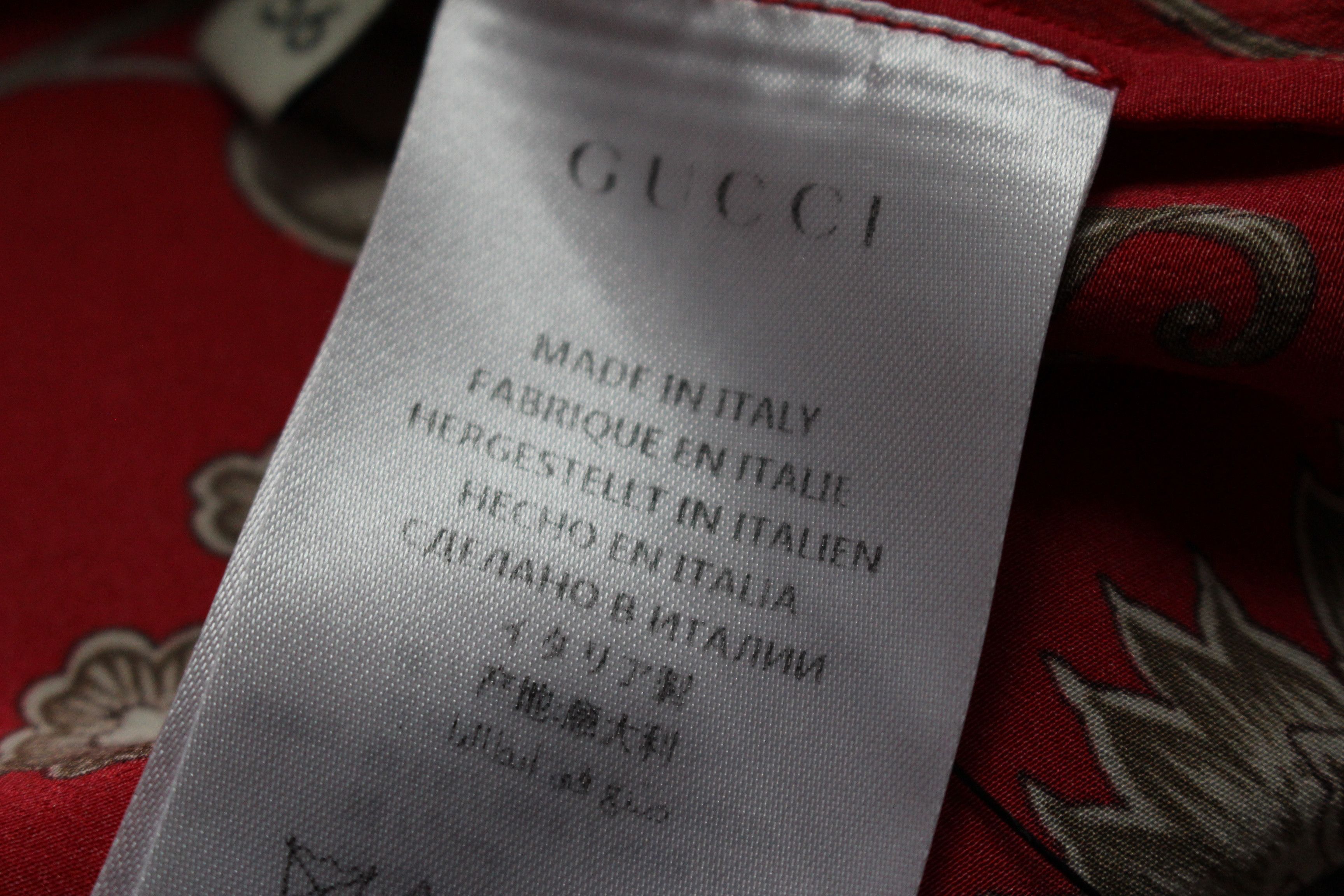 Gucci FREE SHIPPING!! - Silk floral shirt Size US XL / EU 56 / 4 - 8 Thumbnail