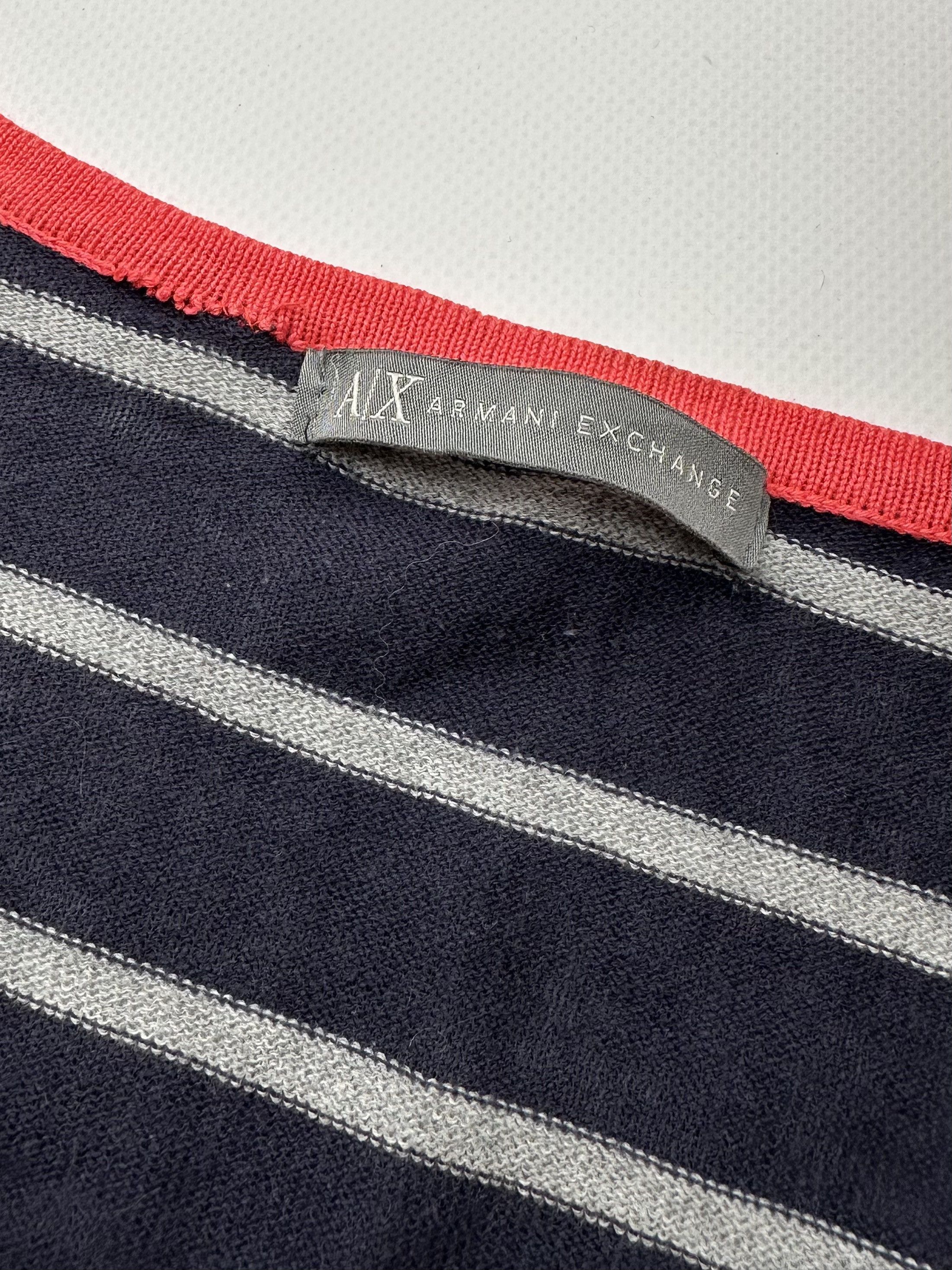 Armani Exchange Armani Exchange Vintage Striped Buttons Sweater (502) Size S / US 4 / IT 40 - 4 Thumbnail