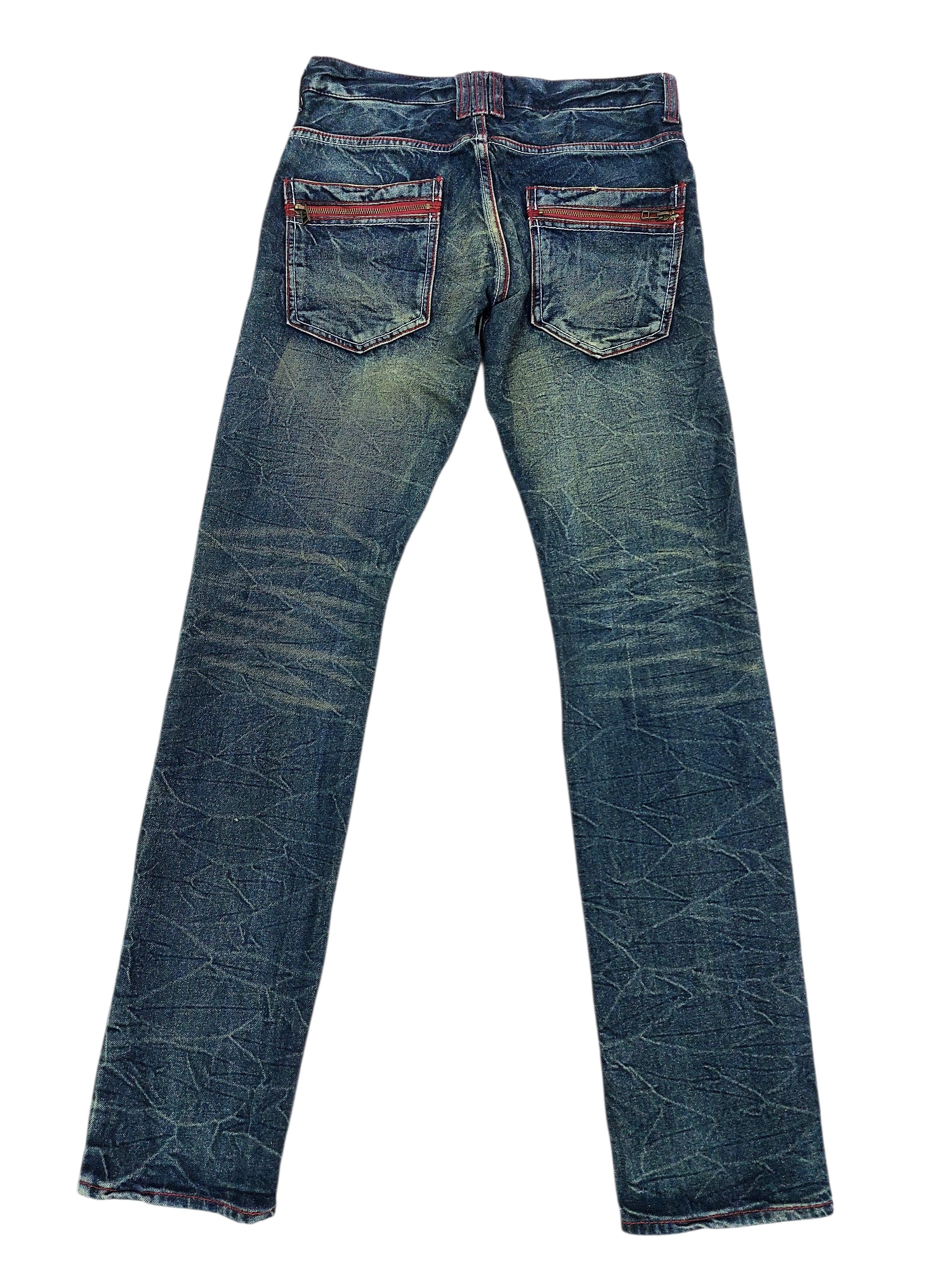 Vintage Jack Serika Japan Riots Like Lightning Tattoes Jeans Size US 30 / EU 46 - 8 Thumbnail