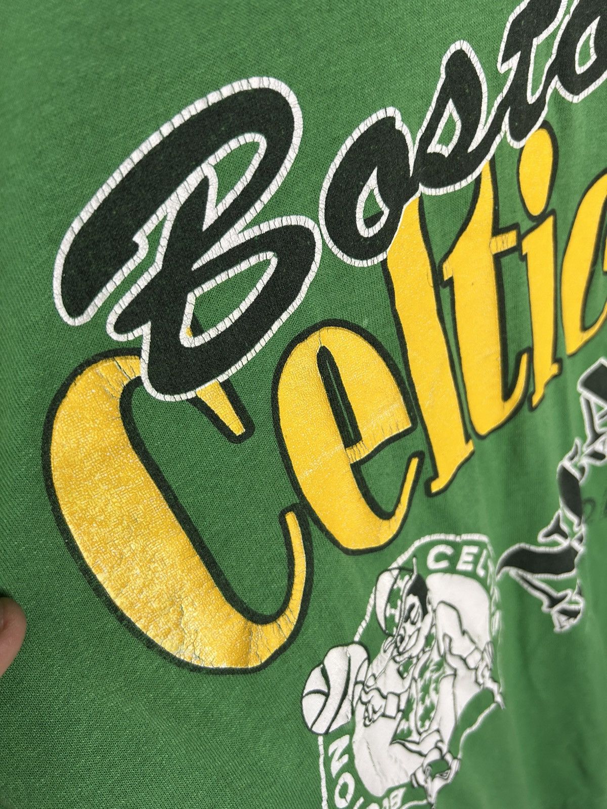 NBA Vintage 1991 Boston Celtics single stitch t shirt Size US XL / EU 56 / 4 - 4 Thumbnail