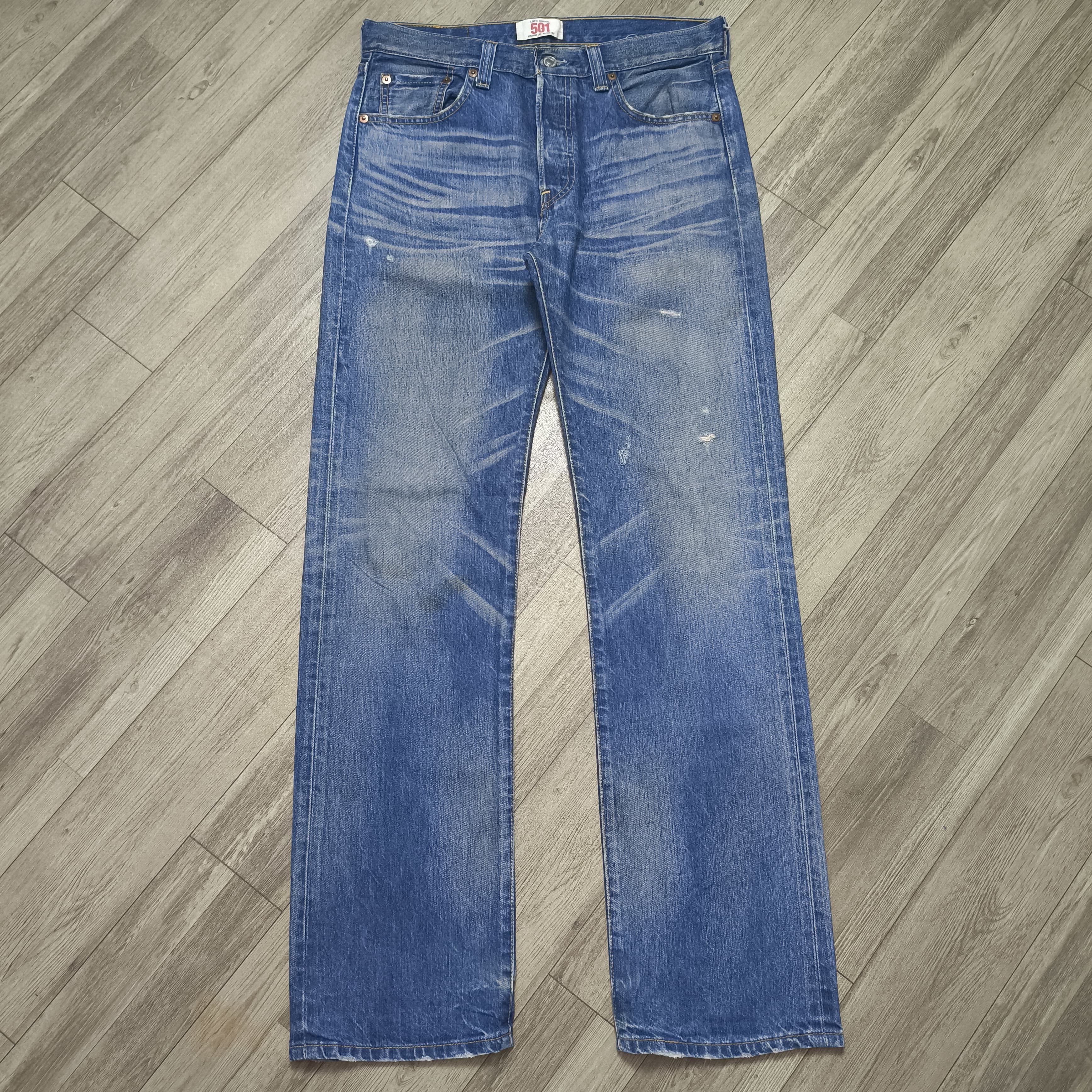 Levi's Vintage Levi's 501 Straight Leg Jeans 3073 Stamped Button Size US 30 / EU 46 - 2 Thumbnail