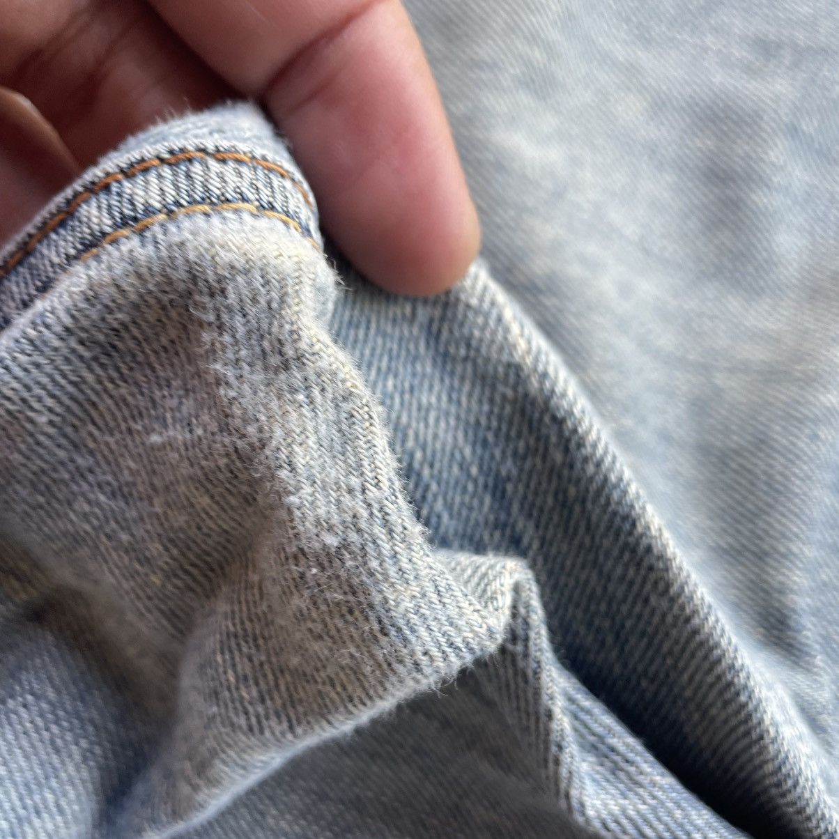 Edwin 🔥Vintage Edwin 403 Stoned Washed Distress Denim Jeans Size US 35 - 10 Thumbnail