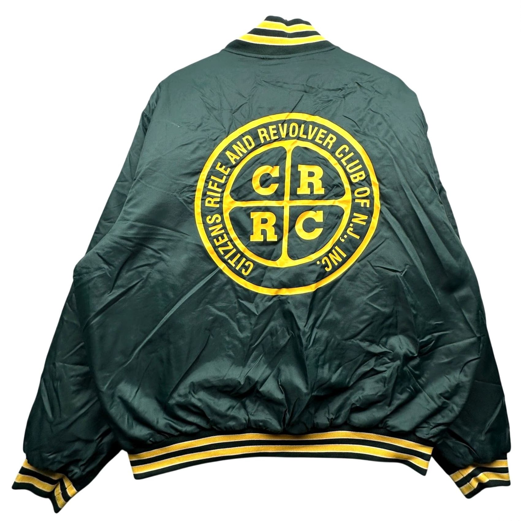 Holloway VINTAGE Citizens Rifle & Revolver Club New Jersey Holloway Varsity Bomber Quilt Lined Jacket XL Green Mens Size US XL / EU 56 / 4 - 2 Thumbnail
