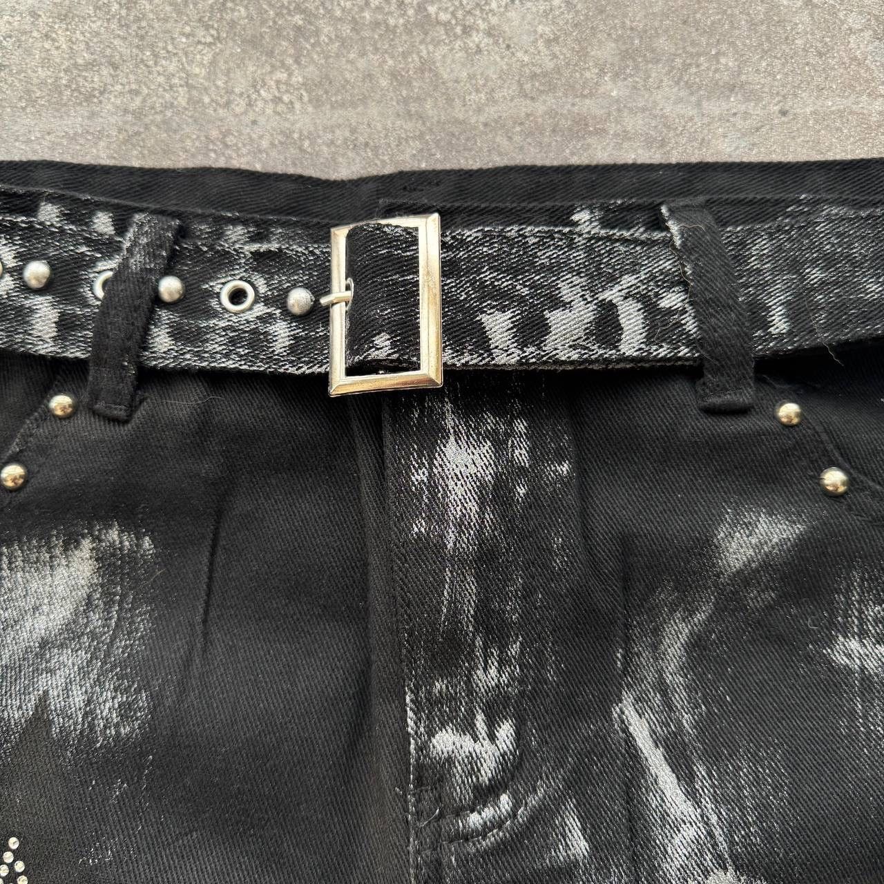 Japanese Brand Super Sexy Y2K Glam Faded Mini Skirt Size 27" / US 4 / IT 40 - 8 Thumbnail