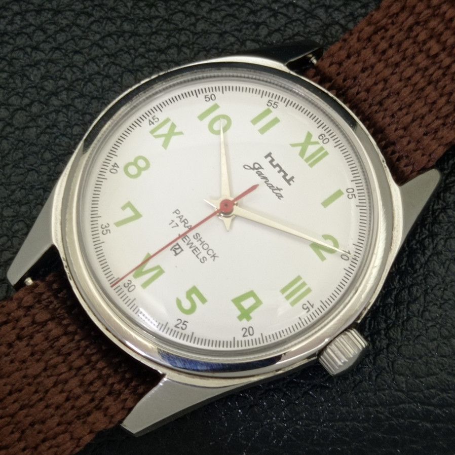 HMT AUTHENTIC HMT JANATA HAND-WINDING MENS WATCH a700095-a Size 38 - 6 Thumbnail
