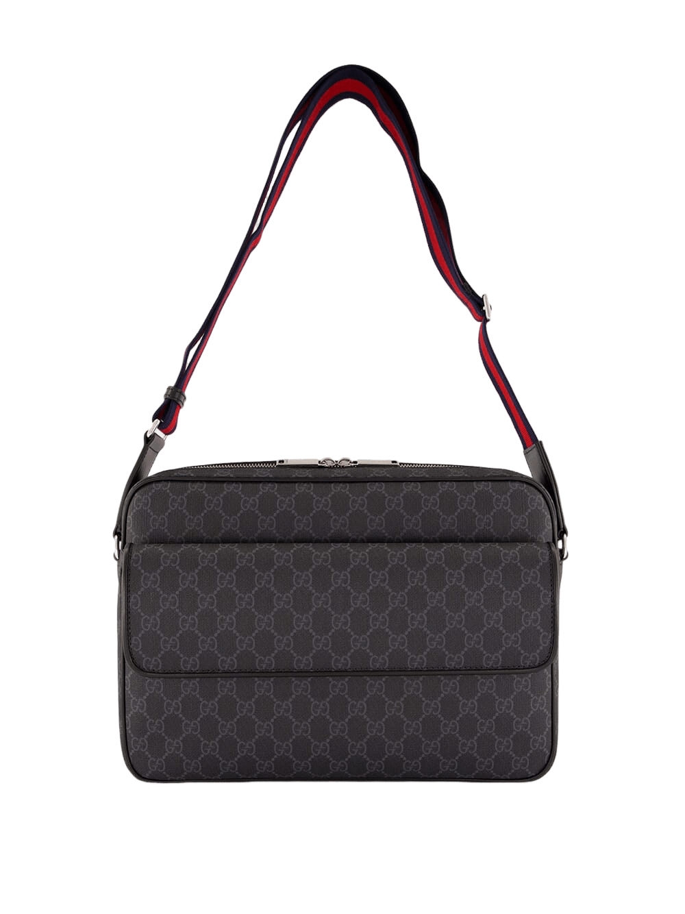 Gucci GUCCI Black GG Canvas Messenger Bag New & Authentic Size ONE SIZE - 1 Thumbnail