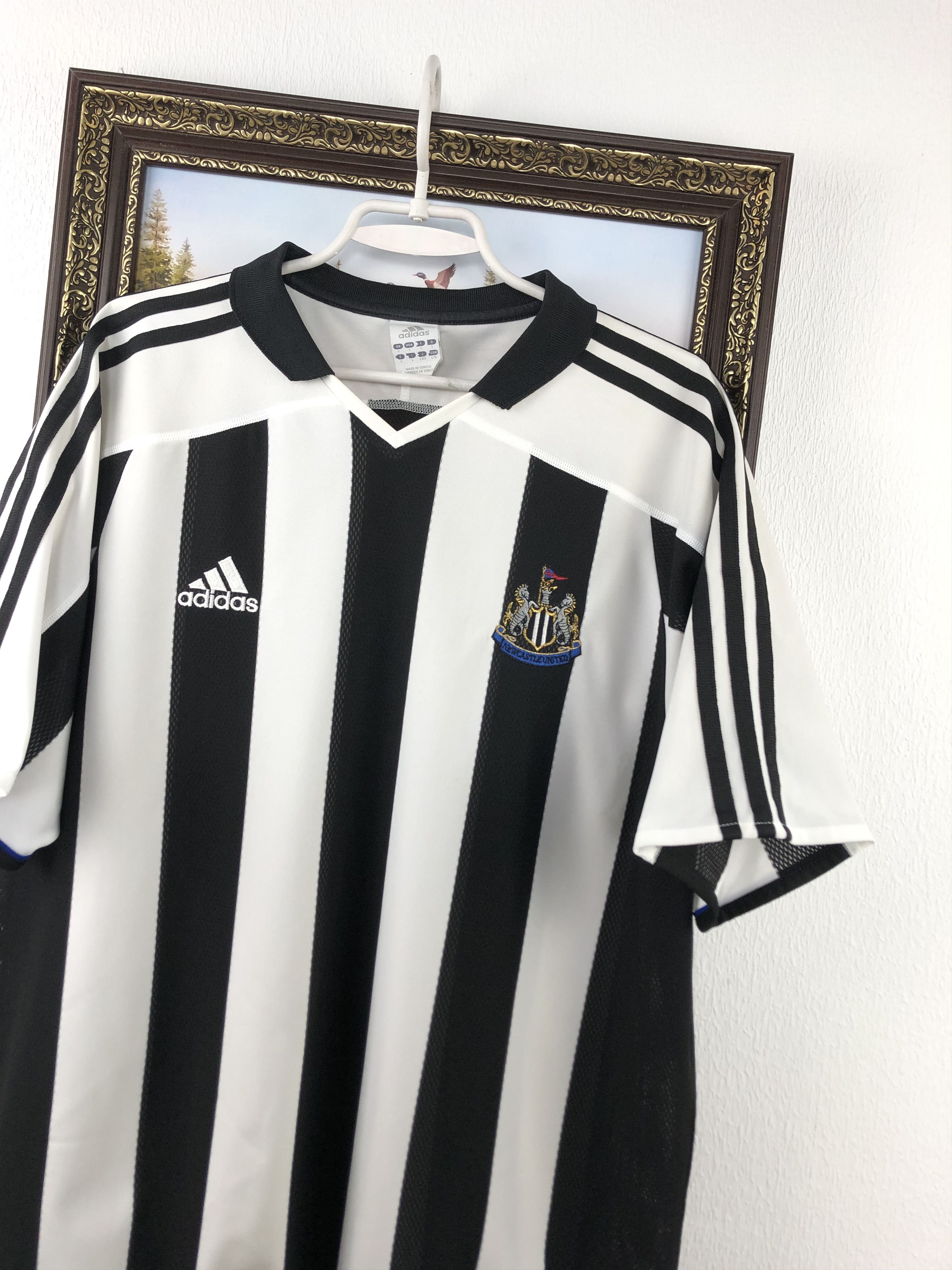 Adidas Newcastle United football shirt 2003 Soccer Jersey Trikot Size US L / EU 52-54 / 3 - 4 Thumbnail