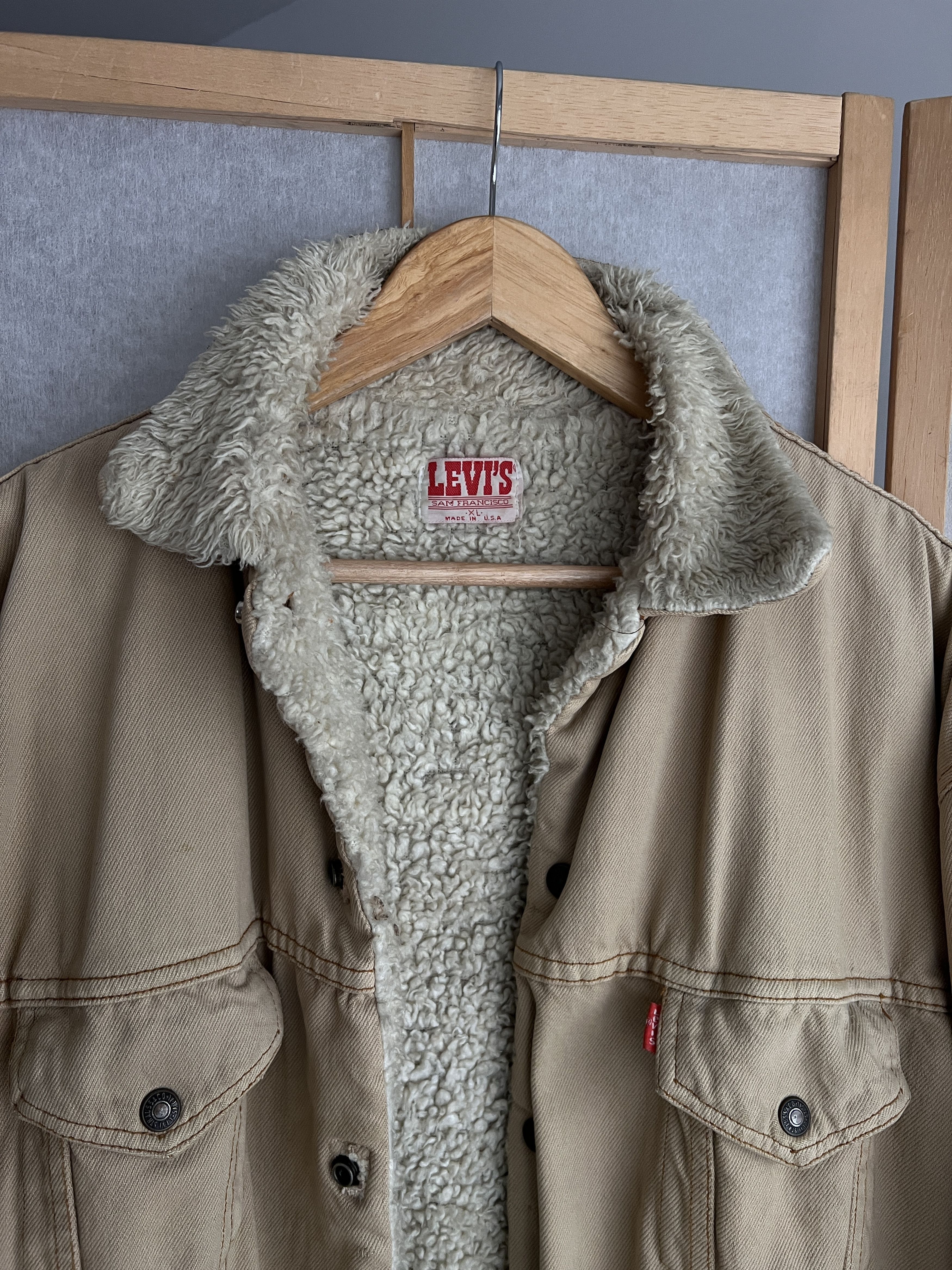 Faded VTG 80s Levis San Francisco USA denim jacket trucker