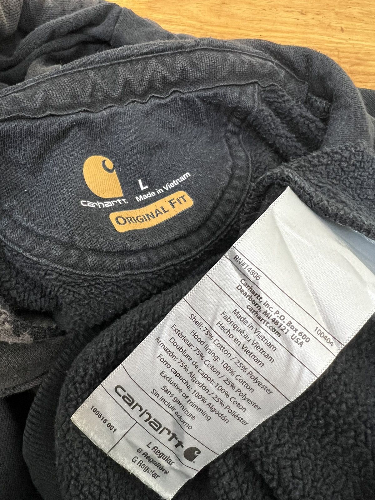 Carhartt THRASHED FADED CARHARTT DISTRESSED OVERSIZE BLANK HOODIE Size US XL / EU 56 / 4 - 12 Thumbnail