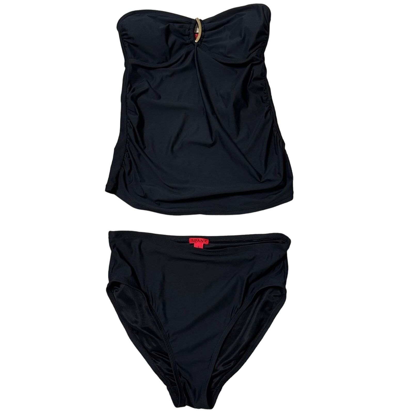 Spanx SPANX Strapless Takini Top Bikini Set Black Size 8 Size M / US 6-8 / IT 42-44 - 1 Thumbnail