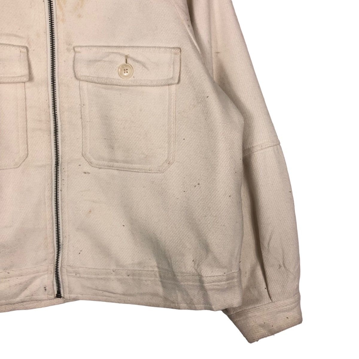 Japanese Brand 🔥Vintage Wool Work Chore Jacket GU Japan Issey Miyake Size US XL / EU 56 / 4 - 5 Thumbnail