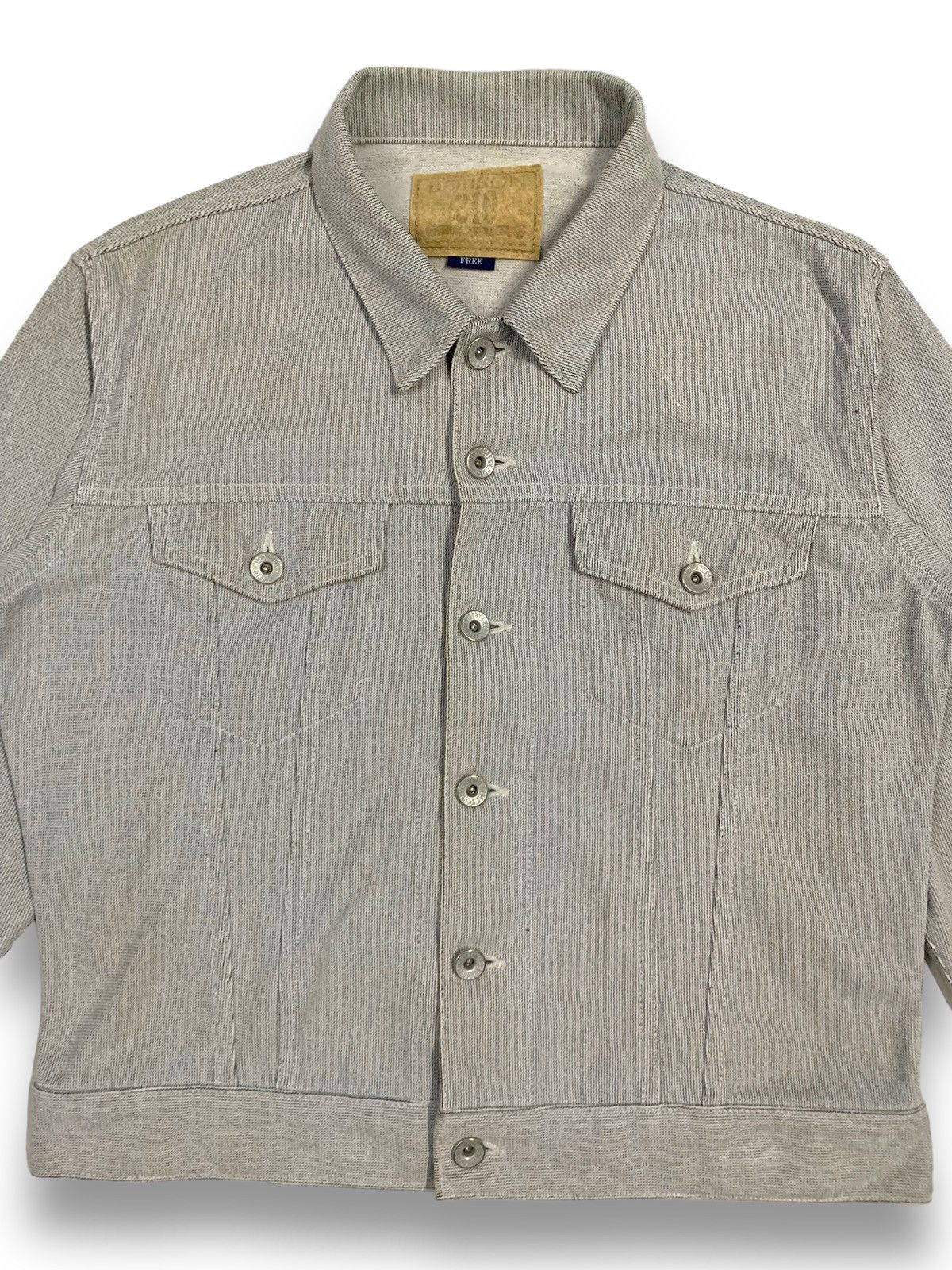 Japanese Brand Vintage Japanese Brand Bobson Cropped Denim Trucker Jacket Size US S / EU 44-46 / 1 - 4 Thumbnail