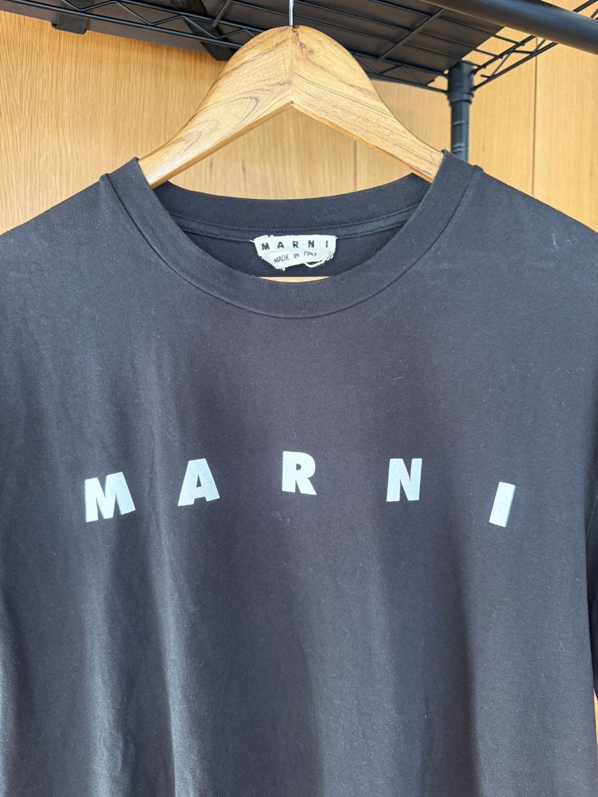 Marni Marni logo black tee - size 50/L Size US L / EU 52-54 / 3 - 2 Thumbnail