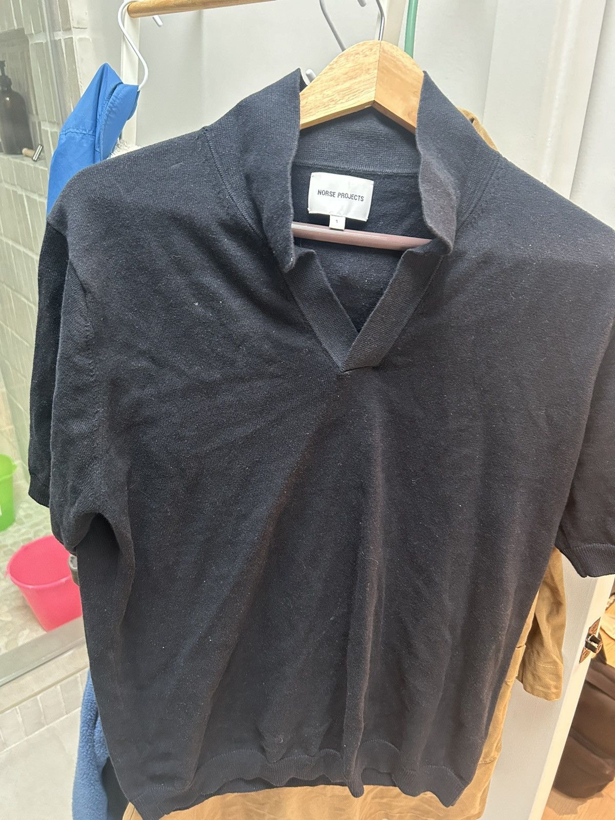 Norse Projects Navy Leif Polo Size US S / EU 44-46 / 1 - 1 Thumbnail