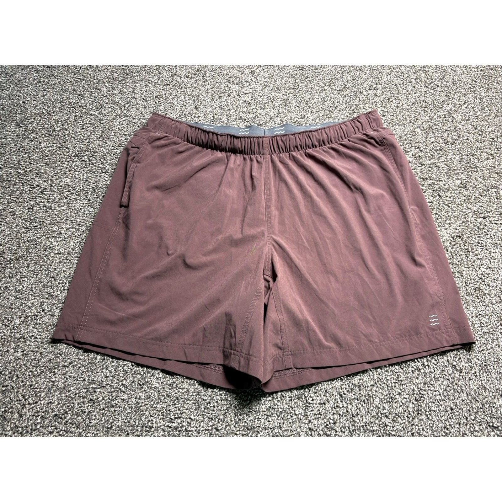 Vintage Free Fly Shorts Lined Mens 2XL Red Athletic Drawstring Running Gym 7" Size US 39 - 7 Thumbnail