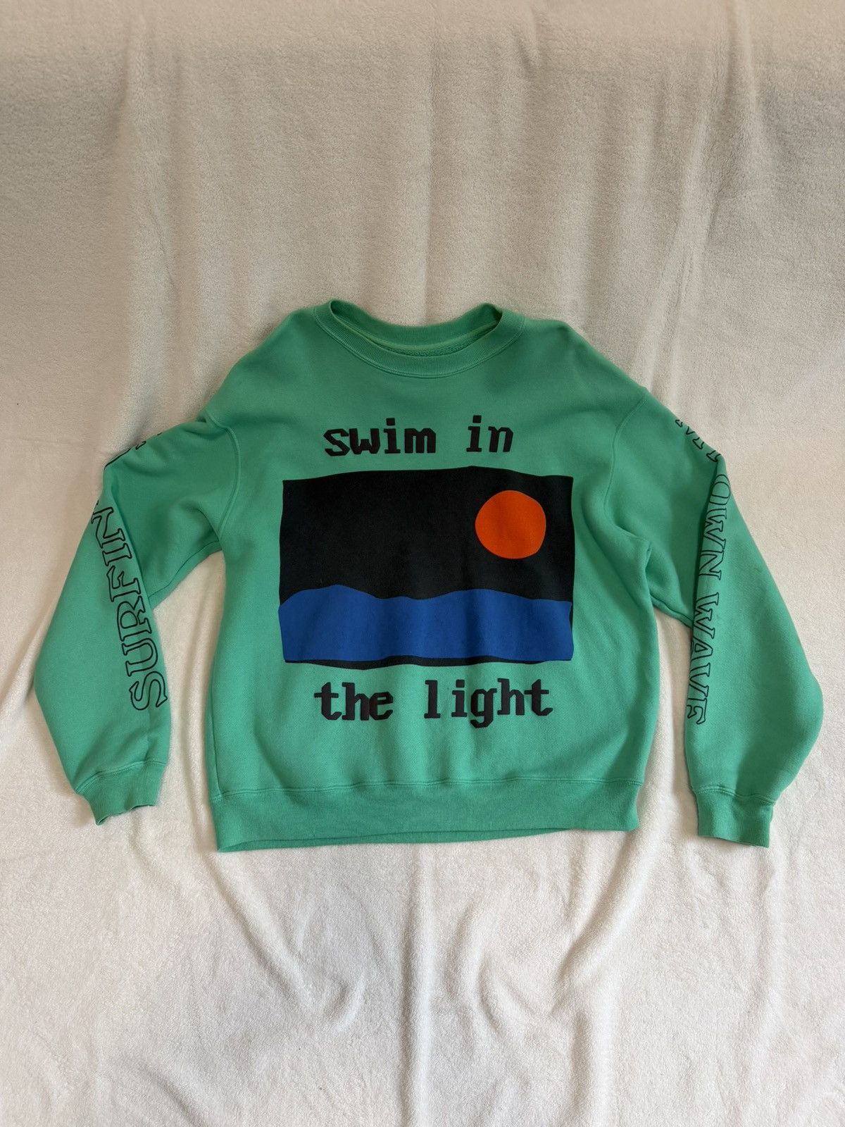 Cactus Plant Flea Market × Kid Cudi Cactus Plant Flea Market Kid Cudi Swim In The Light Crewneck Size US M / EU 48-50 / 2 - 1 Thumbnail