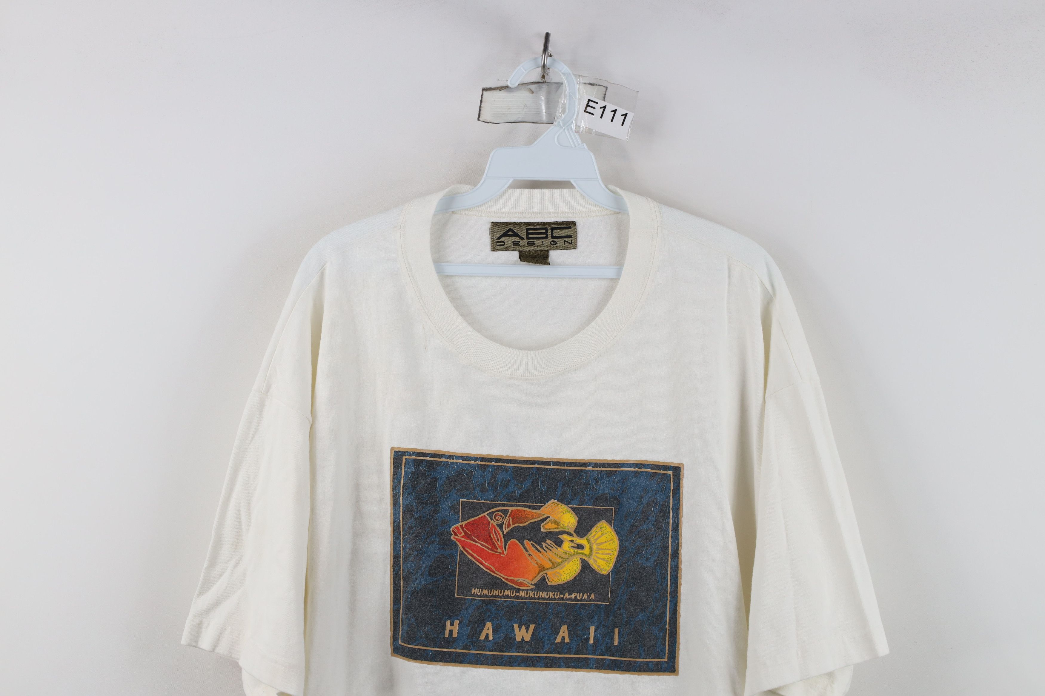 Vintage Vintage 90s Streetwear Hawaii Fish Short Sleeve T-Shirt USA Size US XL / EU 56 / 4 - 2 Thumbnail