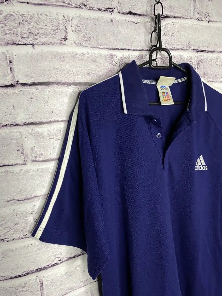 Adidas 🫐MENS vintage polos Adidas blue STREETWEAR y2k 🫐 Size US L / EU 52-54 / 3 - 3 Thumbnail