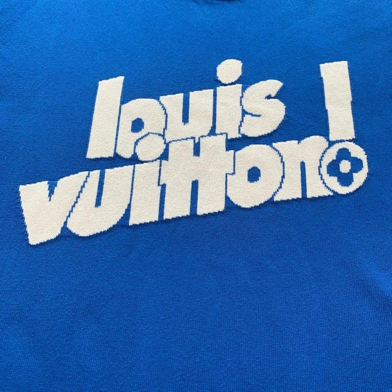 Louis Vuitton Louis Vuitton Blue slogan logo short sleeve Size US XXL / EU 58 / 5 - 8 Thumbnail