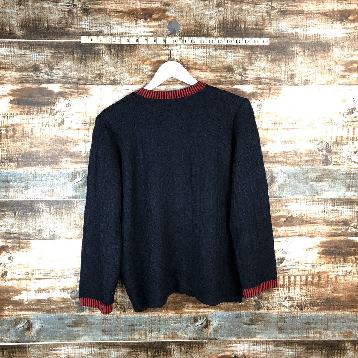 Roberta di Camerino Roberta di Camerino Darkblue Patterned Cardigans #A1362 Size S / US 4 / IT 40 - 14 Thumbnail