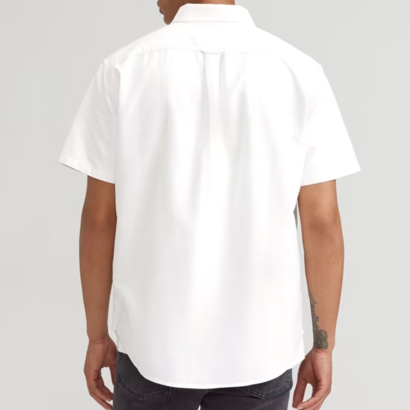 Everlane Everlane The Organic Short Sleeve Slim Fit - White Size M Size US M / EU 48-50 / 2 - 2 Thumbnail