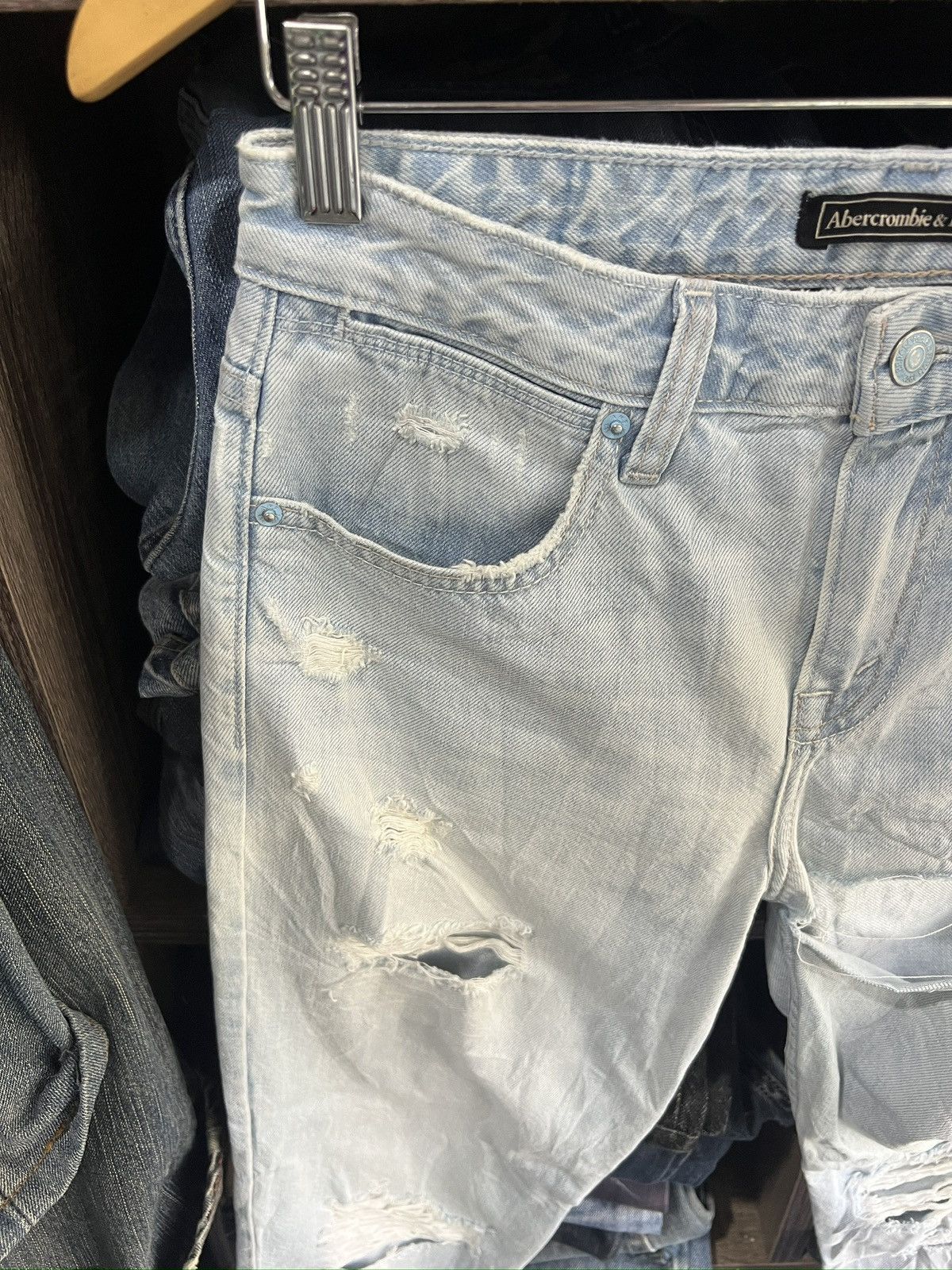 Abercrombie & Fitch 🔥Abercrombie & Fitch Signature Collection Distressed Denim Size US 29 - 6 Thumbnail