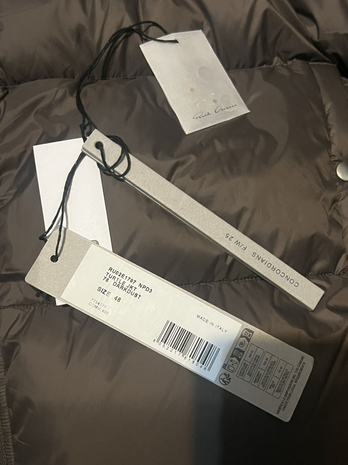 Rick Owens Rick Owen’s Turtle Jacket / Puffer Jacket Size US M / EU 48-50 / 2 - 5 Thumbnail
