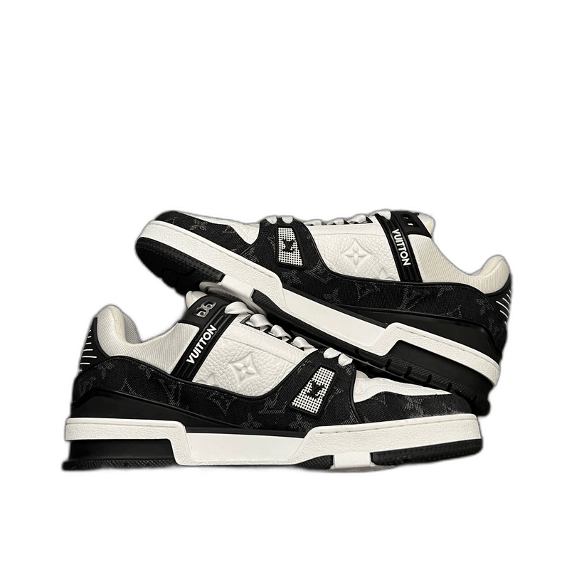 Louis Vuitton Louis Vuitton LOUIS VUITTON LV TRAINER Sneakers Black and Size US 8 / EU 41 - 1 Thumbnail