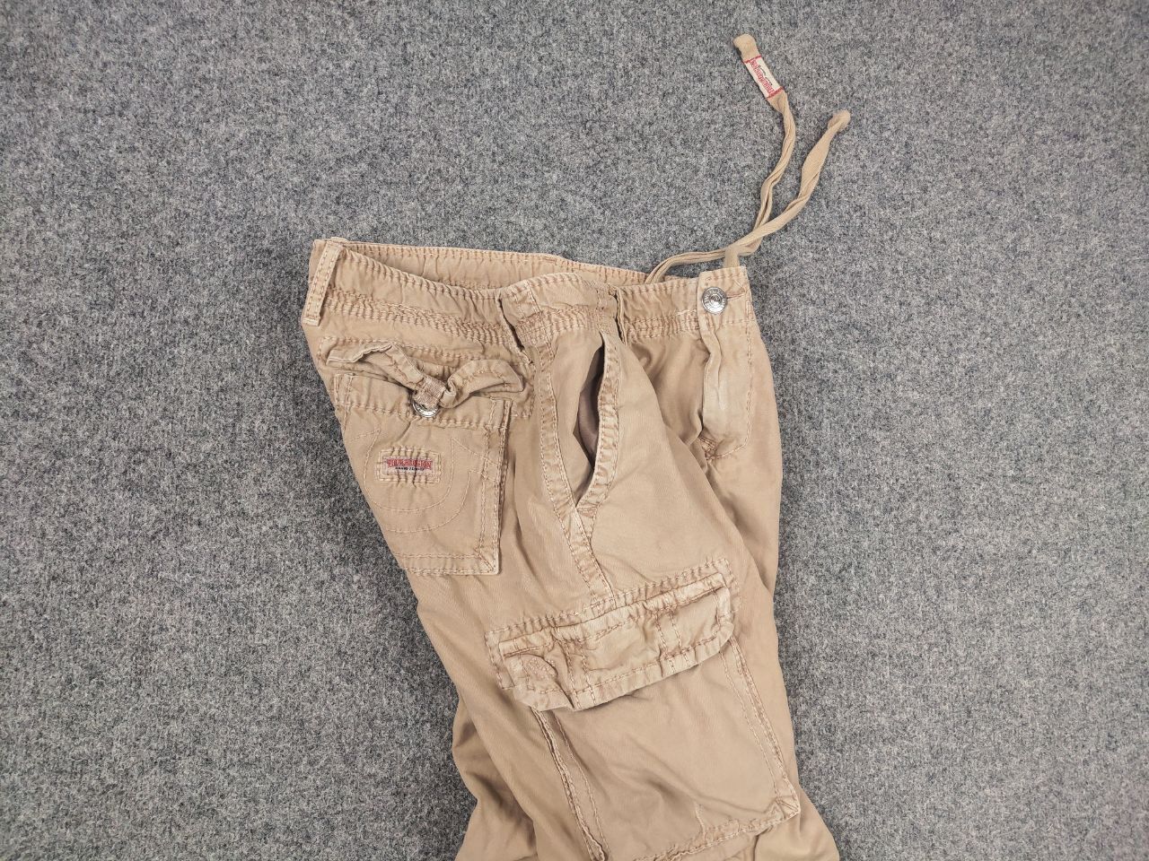 True Religion Vintage True Religion embroidered Faded Cargo Pants Supreme Size US 34 / EU 50 - 14 Thumbnail