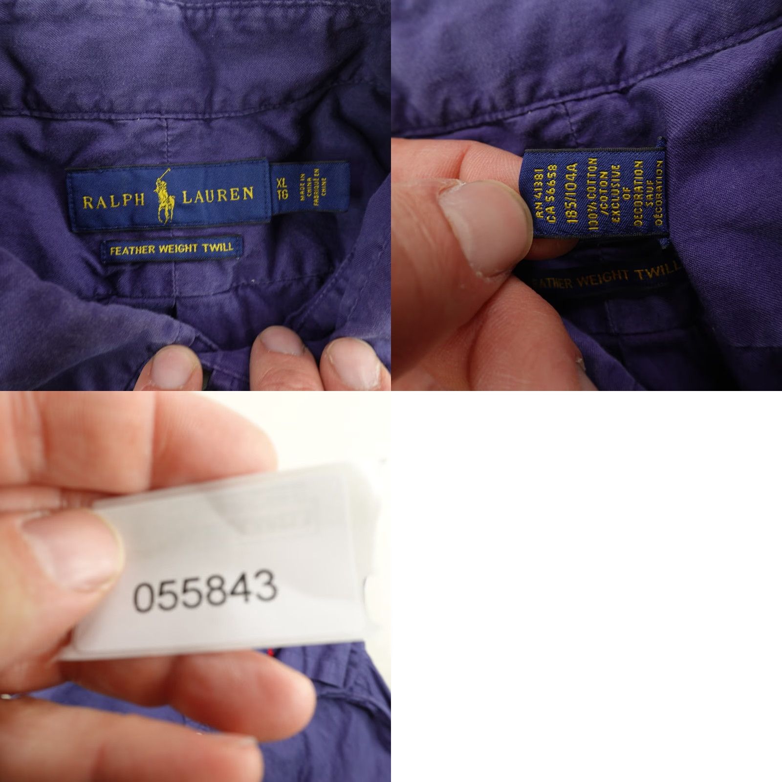 Ralph Lauren Ralph Lauren Shirt Mens XL Blue Twill Button Up Weight Feather Logo Red Pony ^ Size US XL / EU 56 / 4 - 8 Thumbnail