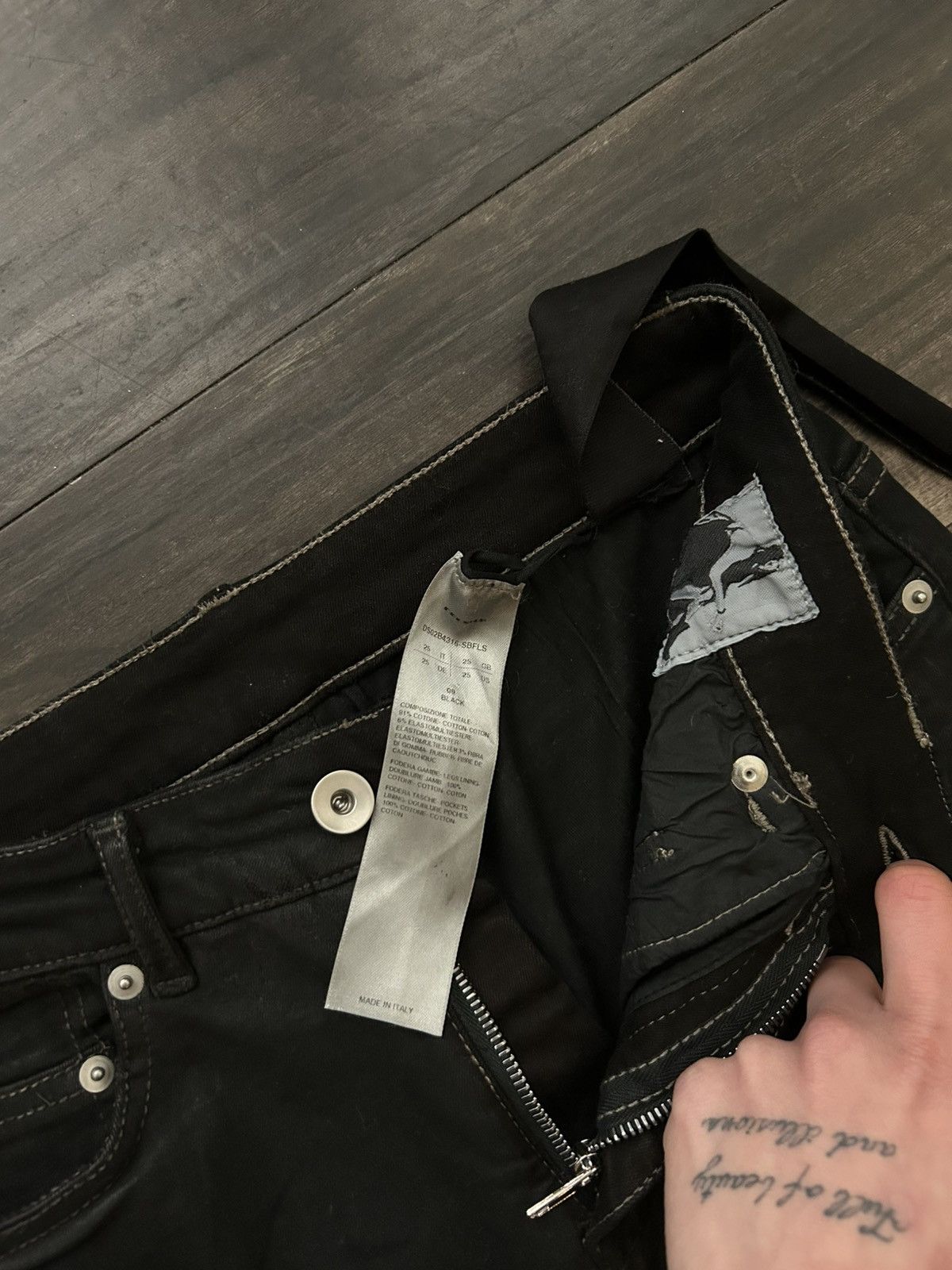 Rick Owens Drkshdw RICK OWENS DRKSHDW Slashed Detroit Cut Jeans Size US 27 - 5 Thumbnail
