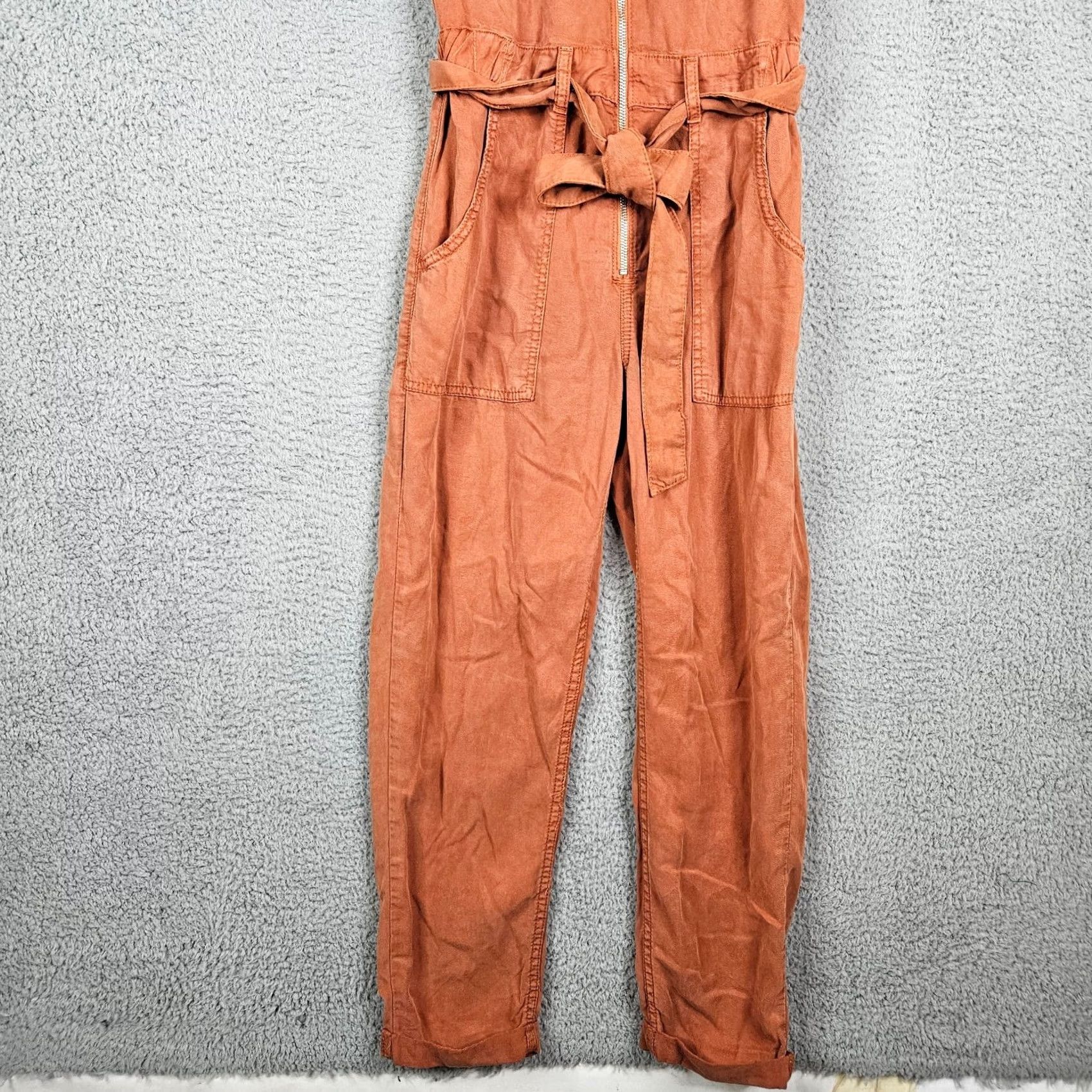 Urban Outfitters BDG Urban Outfitters Women's Zipper Front Coverall Jumper One-Piece XS New Multicolor Short Sleeve 100% Cotton Regular Fit Size 26" / US 2 / IT 38 - 4 Thumbnail