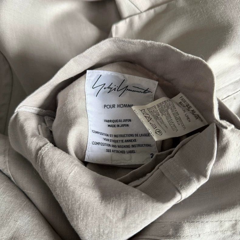 Yohji Yamamoto Yohji Yamamoto Yohji Yamamoto Linen Jacket for Men Size US L / EU 52-54 / 3 - 5 Thumbnail