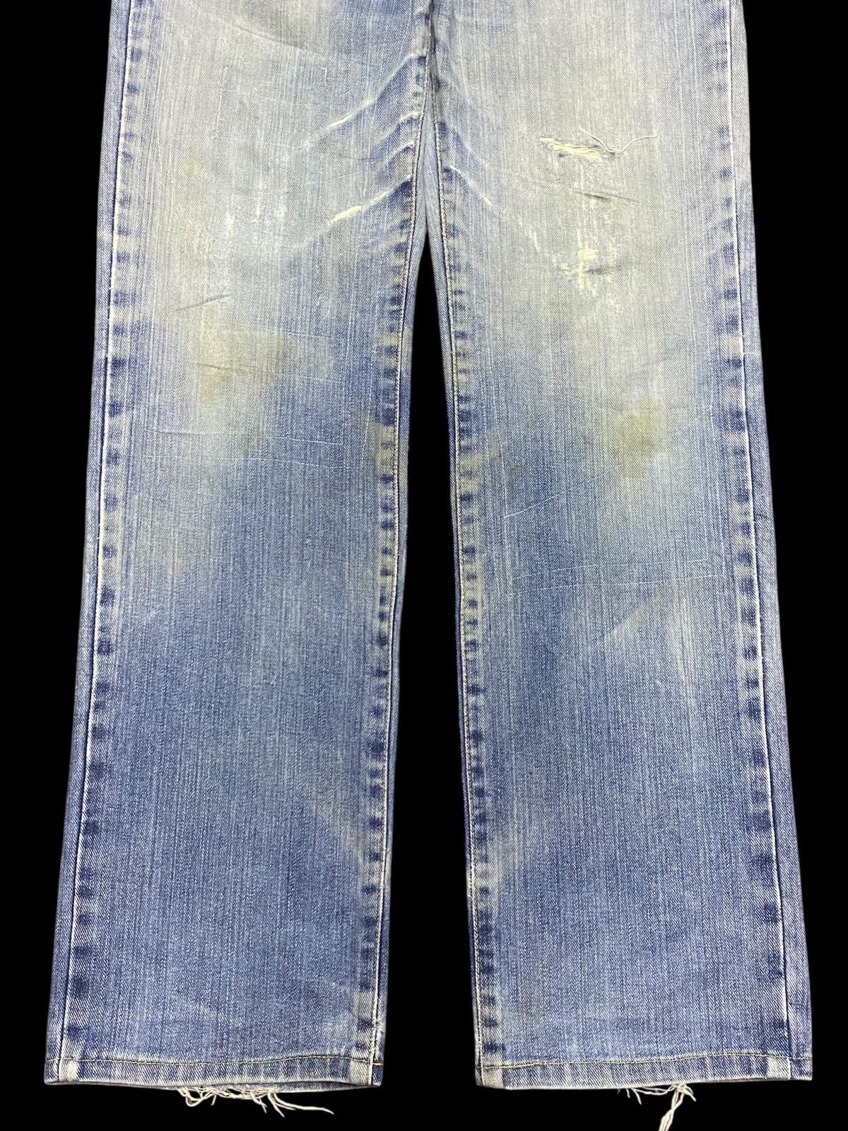 Junya Watanabe Vintage Edwin Patched Faded Wash Distressed Jeans Size US 30 / EU 46 - 5 Thumbnail