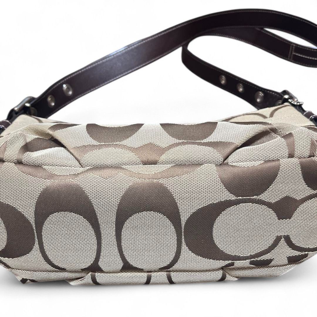 Coach Coach - Shoulder Bag Monogram Vintage Brown Beige Leather Size ONE SIZE - 5 Thumbnail