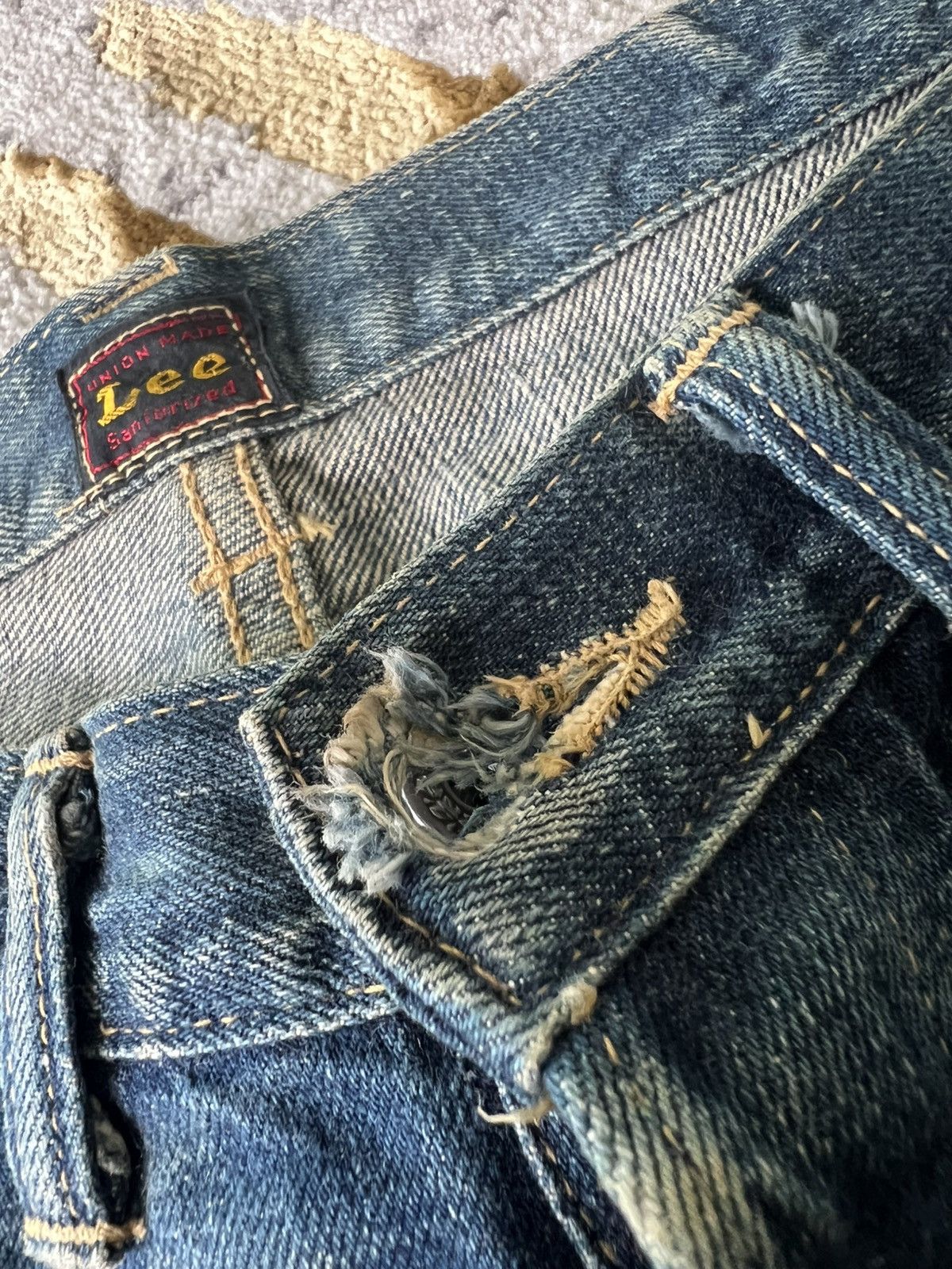 Lee × Vintage Lee 2101 reproduction model World War II model denim Size 35" - 11 Thumbnail