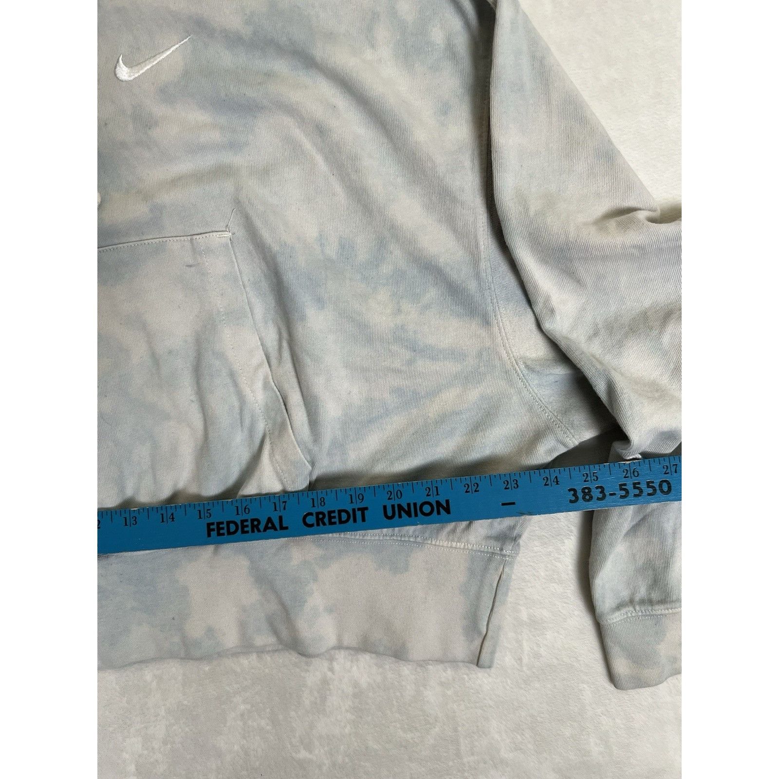 Nike Nike Women's Oversized Pullover Hoodie "Worn Blue & White" T Size XS / US 0-2 / IT 36-38 - 5 Thumbnail